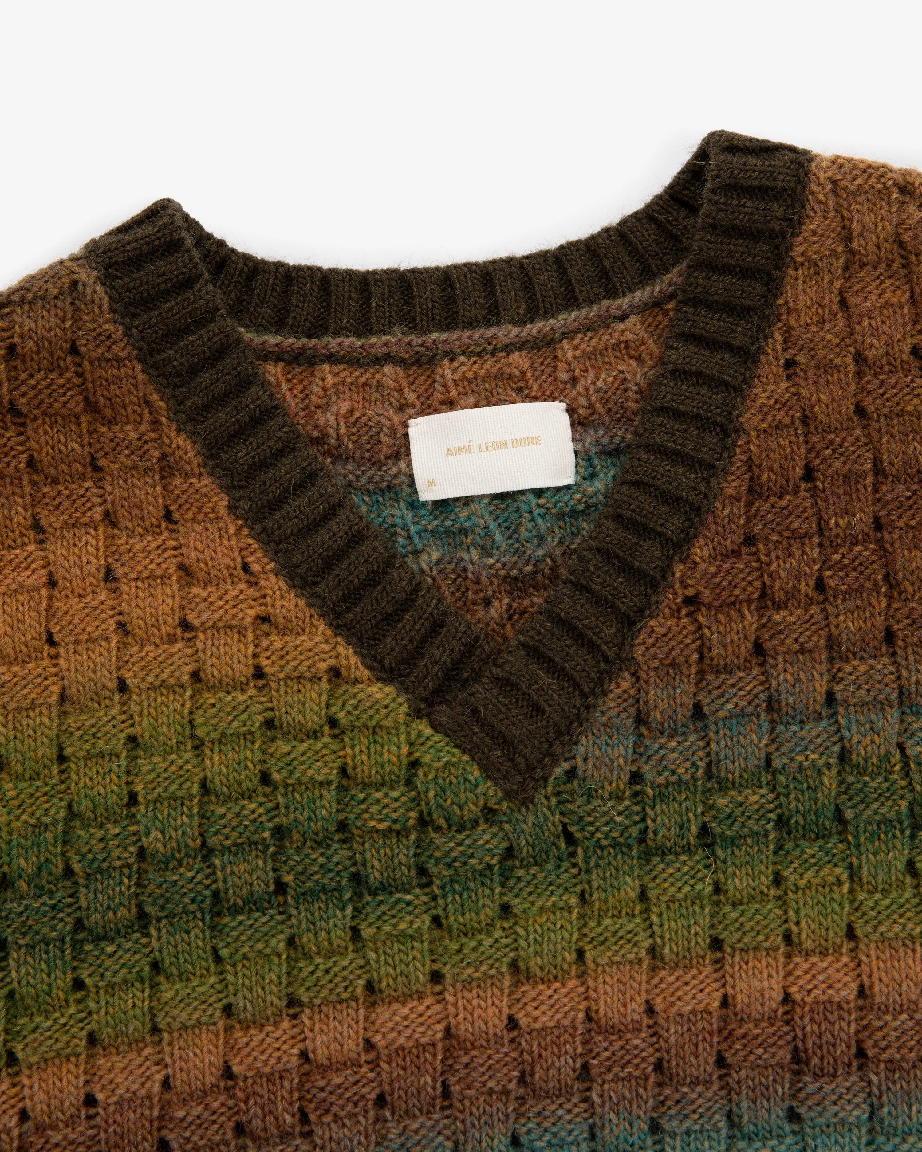 Gradient Basketweave Knit Vest sold by Aime Leon Dore product image thumbnail 5