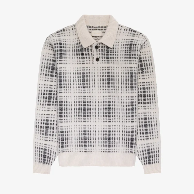 Long-Sleeve Shadow Plaid Polo sold by Aime Leon Dore