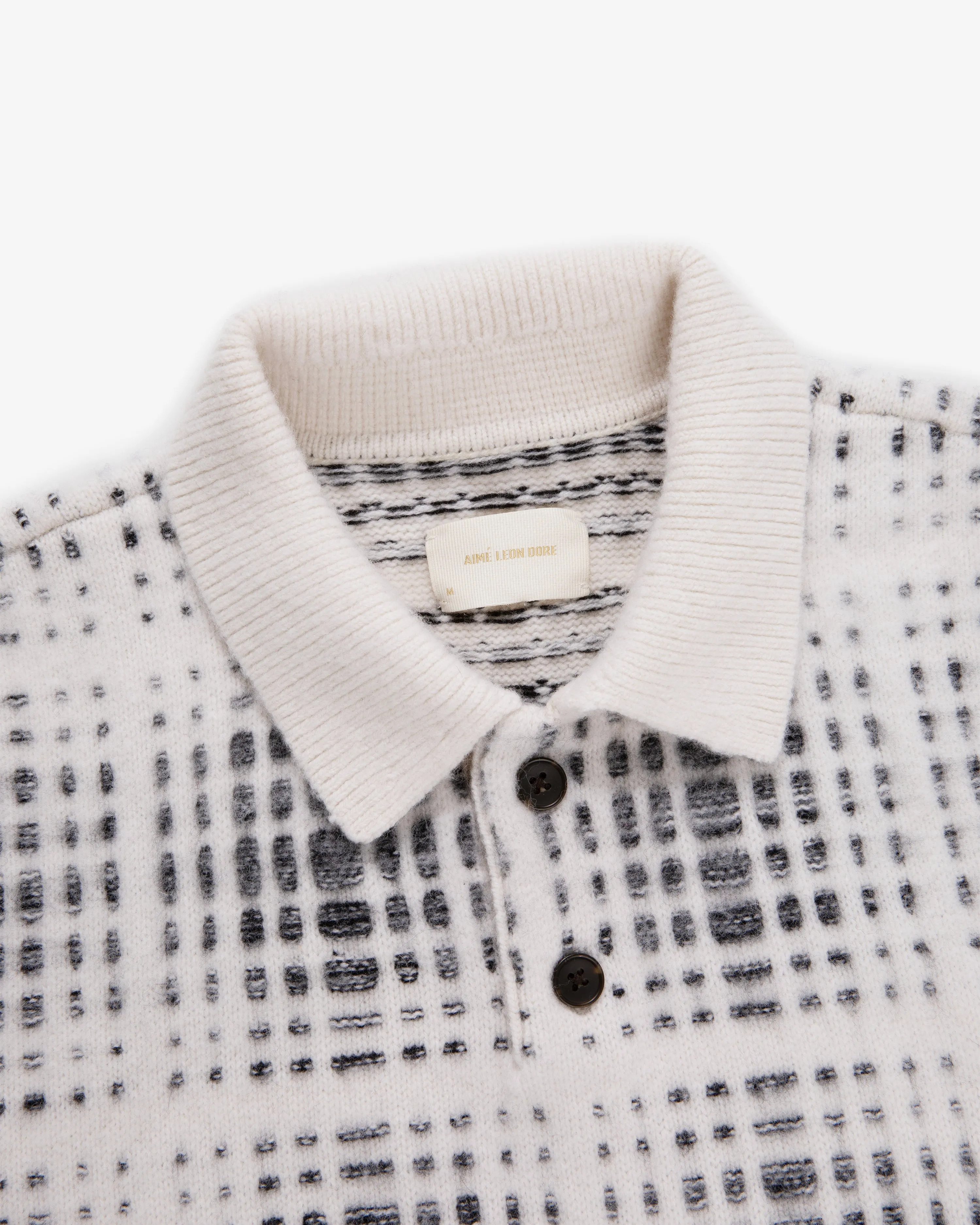 Long-Sleeve Shadow Plaid Polo sold by Aime Leon Dore product image thumbnail 4
