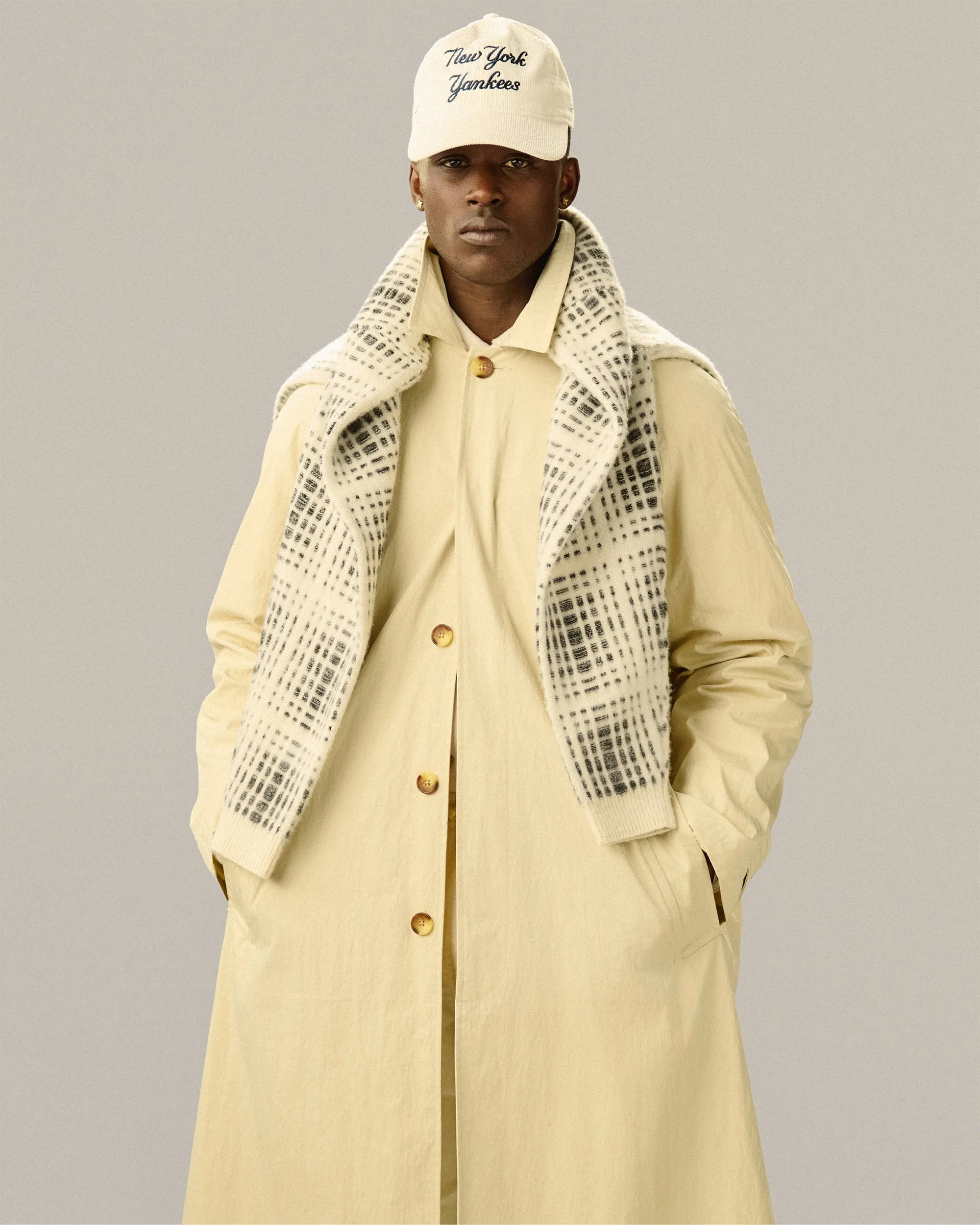 Long-Sleeve Shadow Plaid Polo sold by Aime Leon Dore product image thumbnail 3