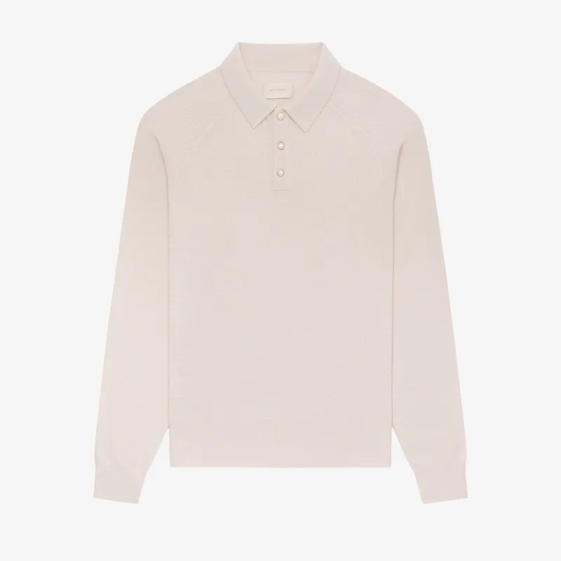 Long-Sleeve Pearl Button Polo sold by Aime Leon Dore
