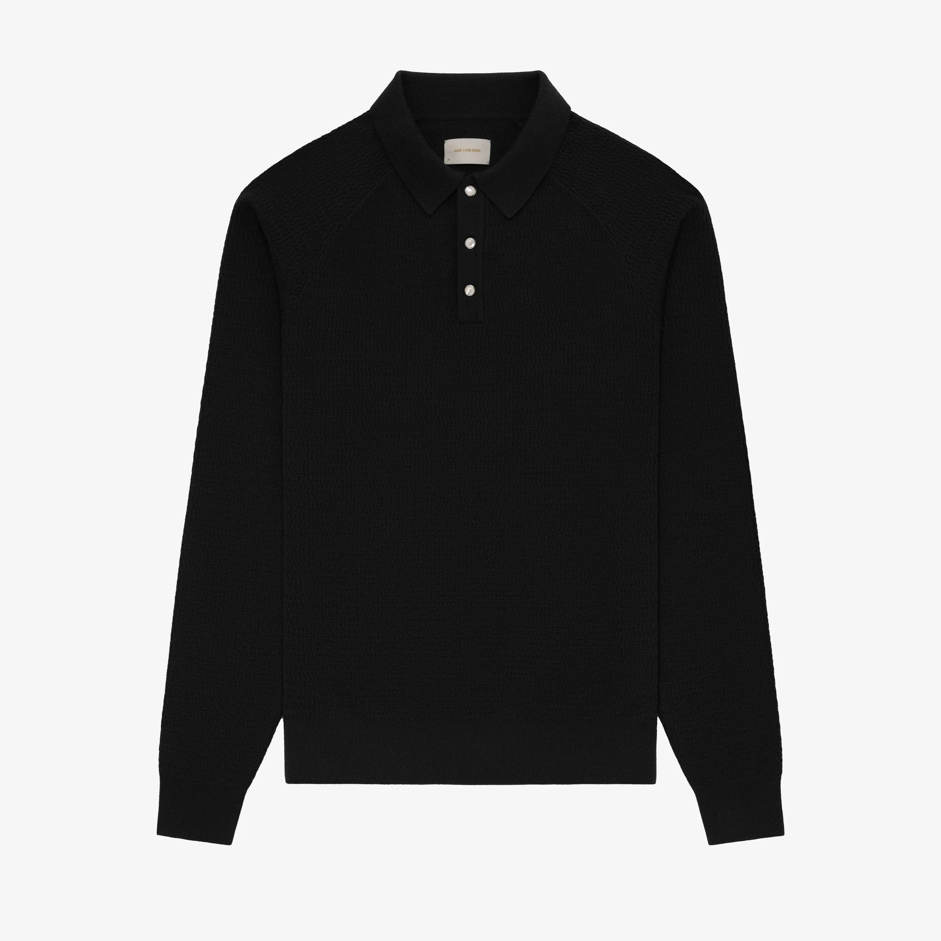 Long-Sleeve Pearl Button Polo sold by Aime Leon Dore