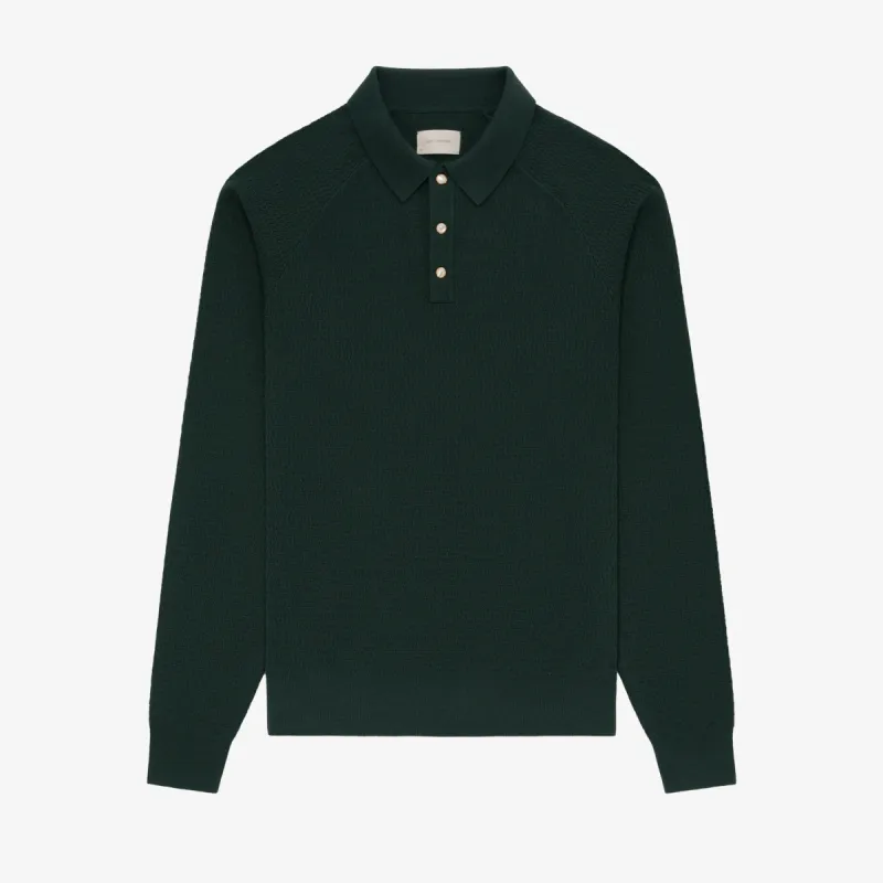 Long-Sleeve Pearl Button Polo sold by Aime Leon Dore
