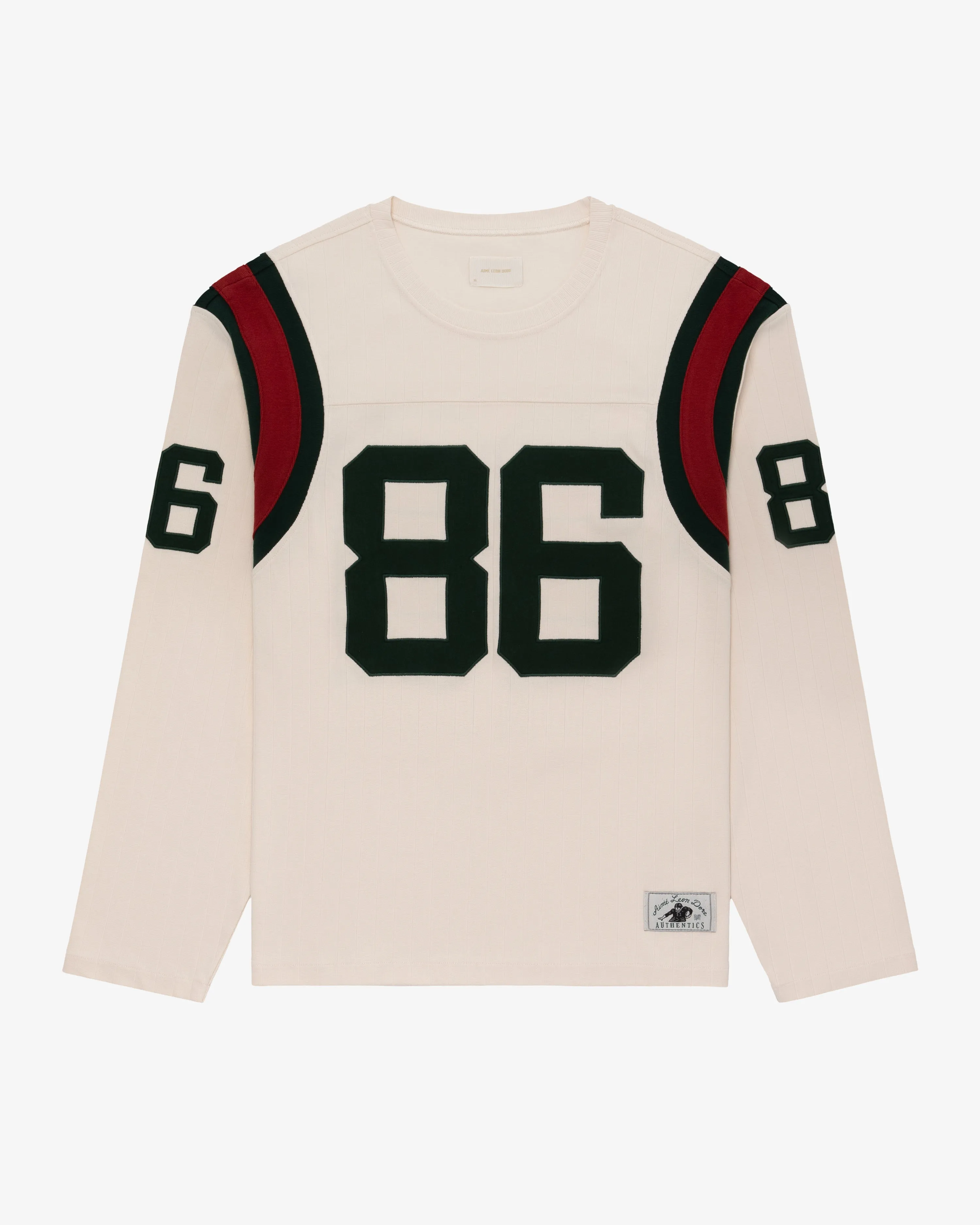 Long-Sleeve Ribbed Football Jersey sold by Aime Leon Dore product image thumbnail 2