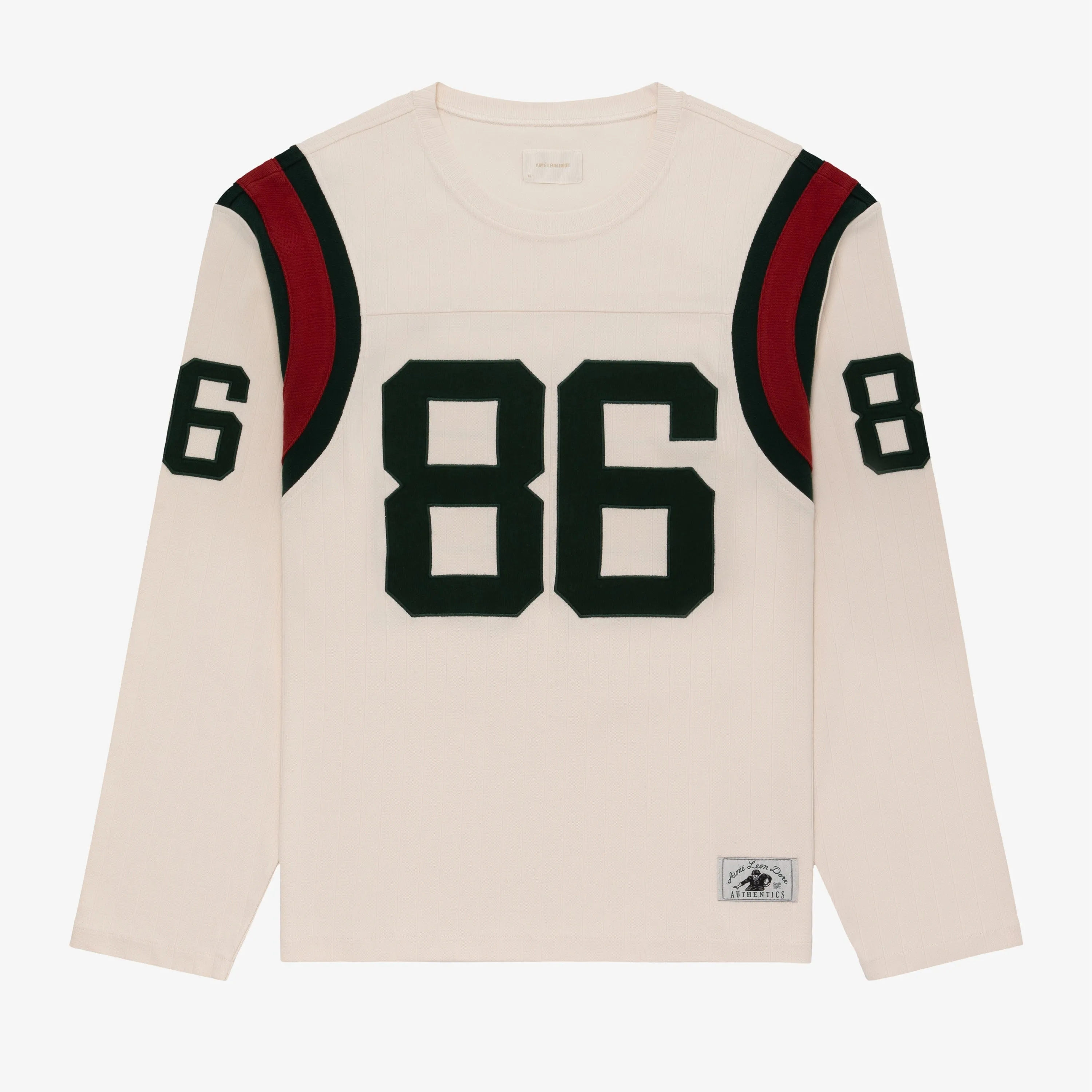 Long-Sleeve Ribbed Football Jersey sold by Aime Leon Dore