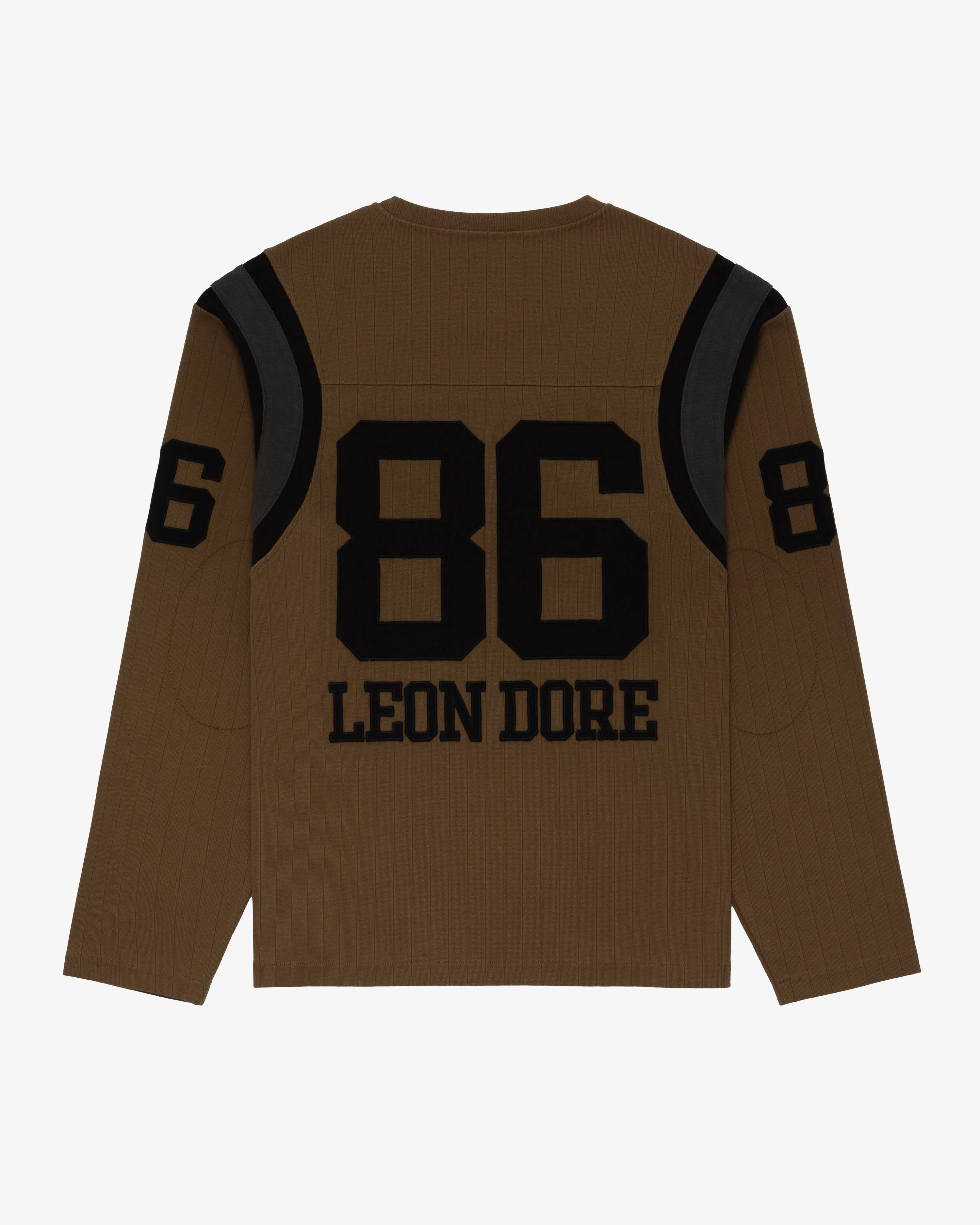 Long-Sleeve Ribbed Football Jersey sold by Aime Leon Dore product image thumbnail 3