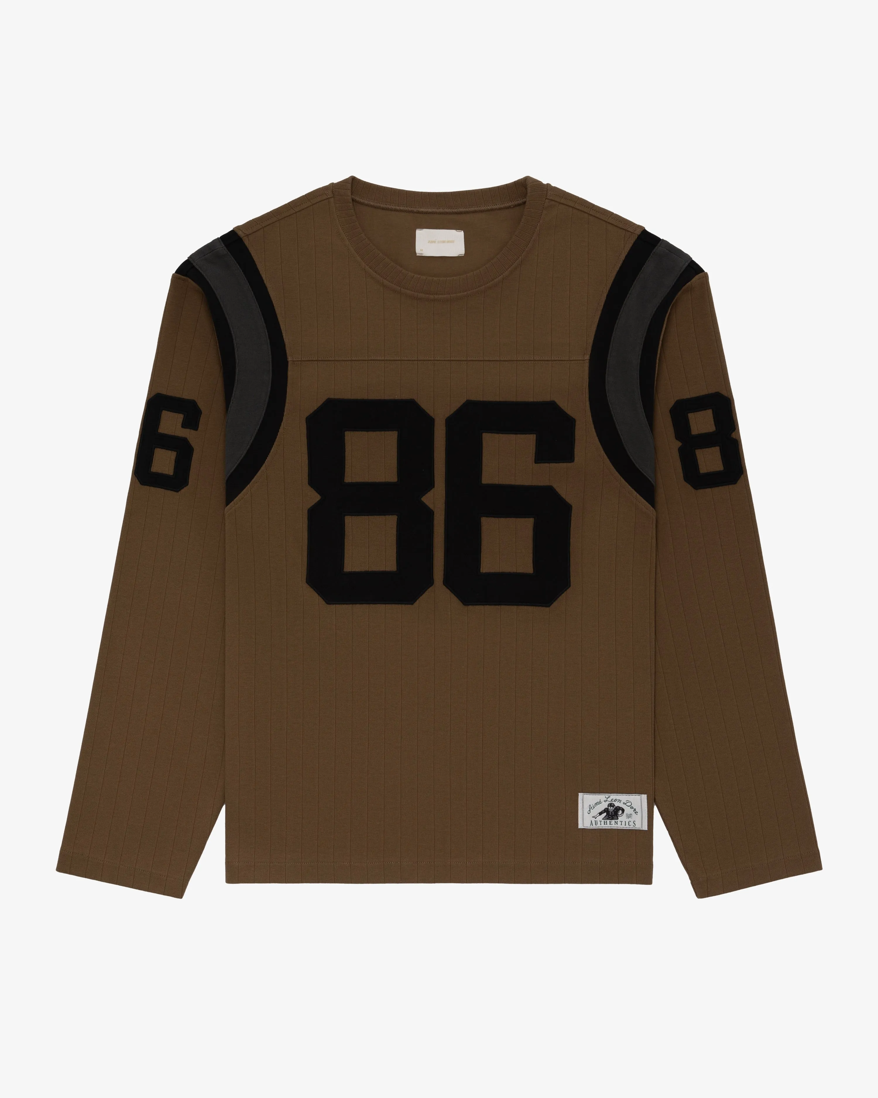 Long-Sleeve Ribbed Football Jersey sold by Aime Leon Dore product image thumbnail 2