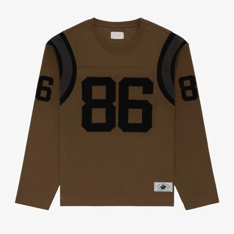 Long-Sleeve Ribbed Football Jersey sold by Aime Leon Dore