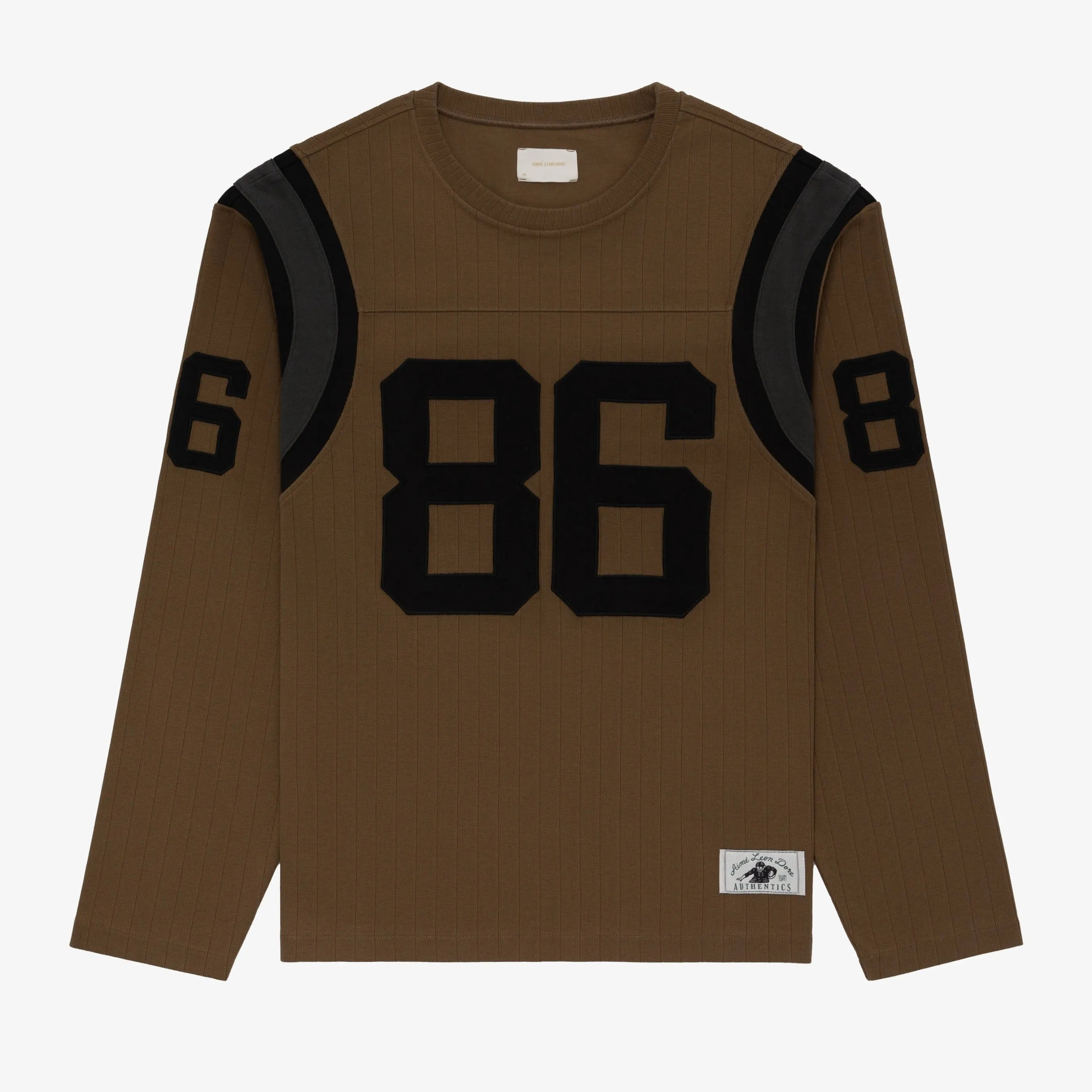 Long-Sleeve Ribbed Football Jersey sold by Aime Leon Dore