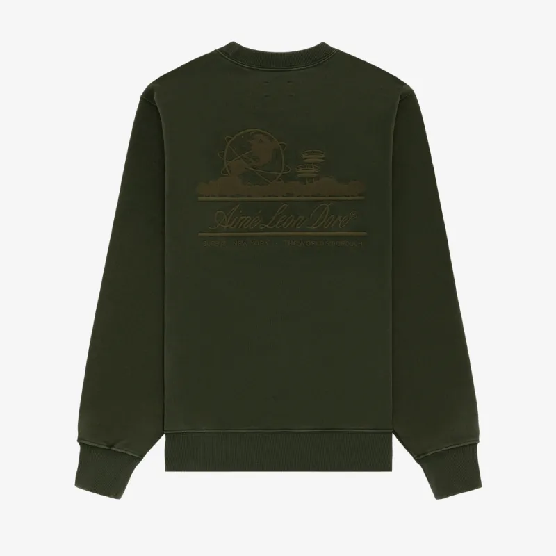 Tonal Unisphere Crewneck Sweatshirt sold by Aime Leon Dore