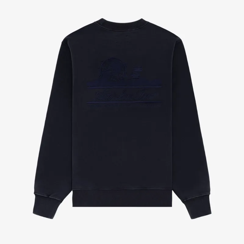 Tonal Unisphere Crewneck Sweatshirt made by Aime Leon Dore