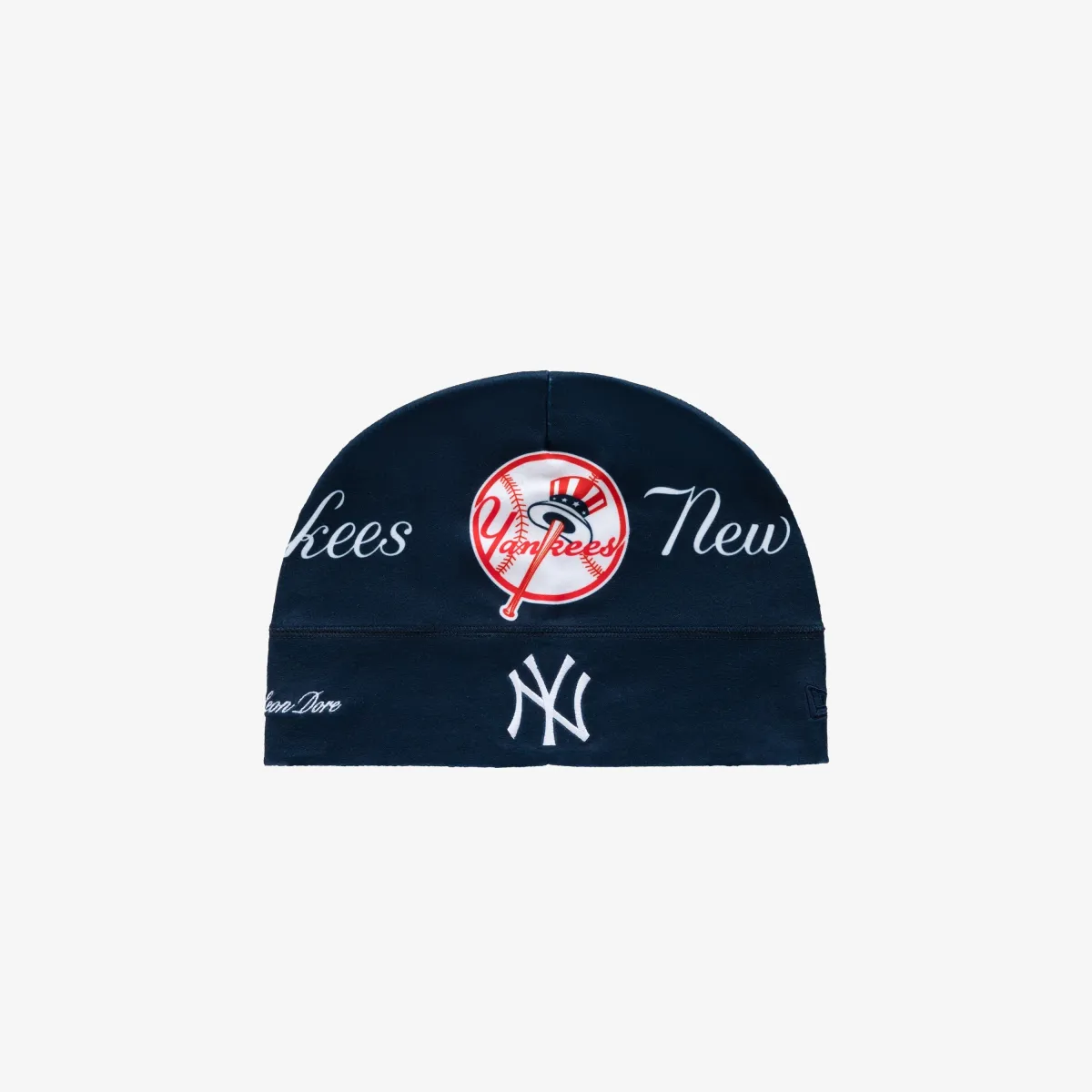 ALD Aime Leon Dore x New Era Yankees Fleece Skull Cap - Navy