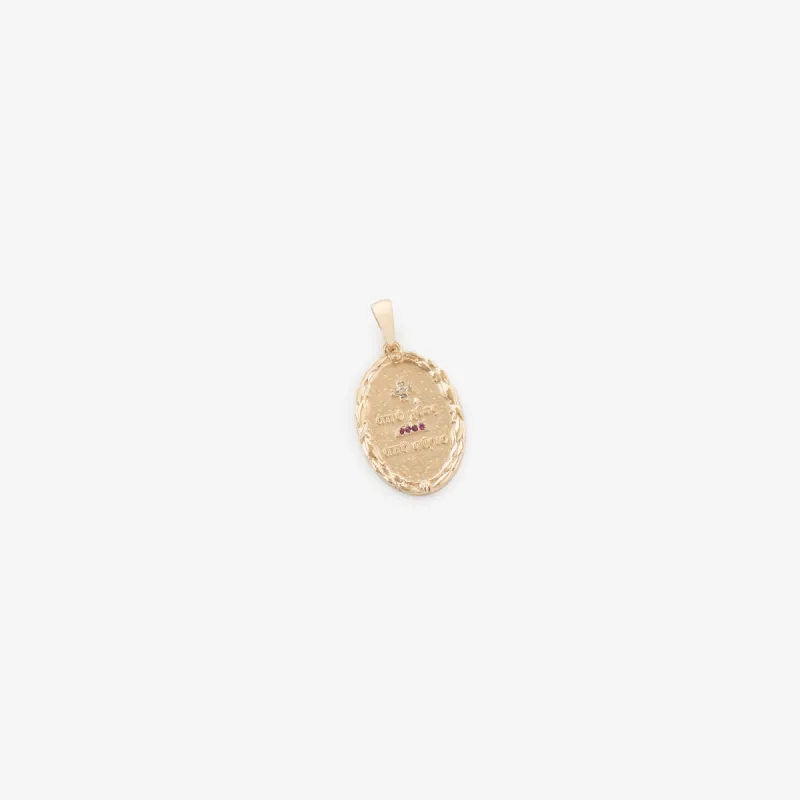 14Kt Gold Love Poem Pendant sold by Aime Leon Dore
