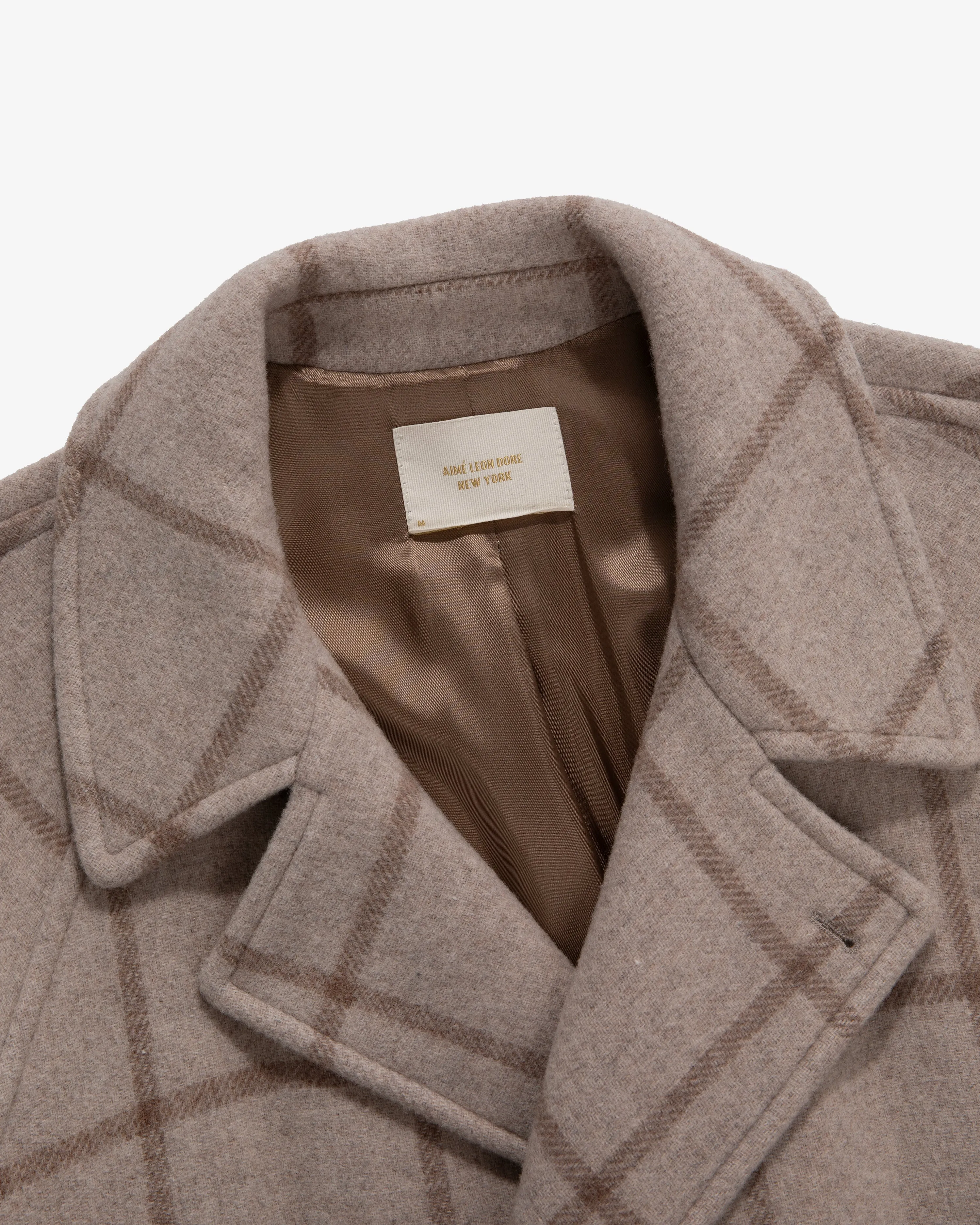 Double-Breasted Windowpane Topcoat sold by Aime Leon Dore product image thumbnail 4