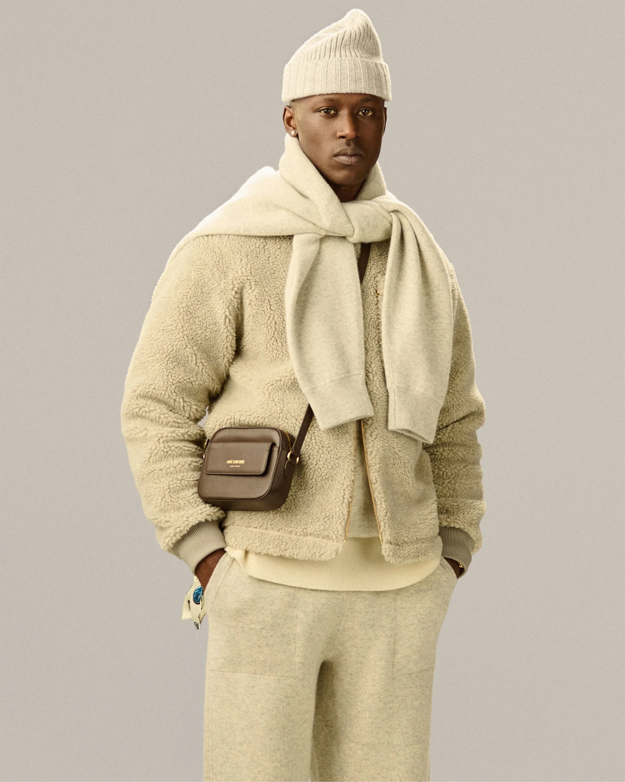 Fleece Bomber Jacket sold by Aime Leon Dore product image thumbnail 3