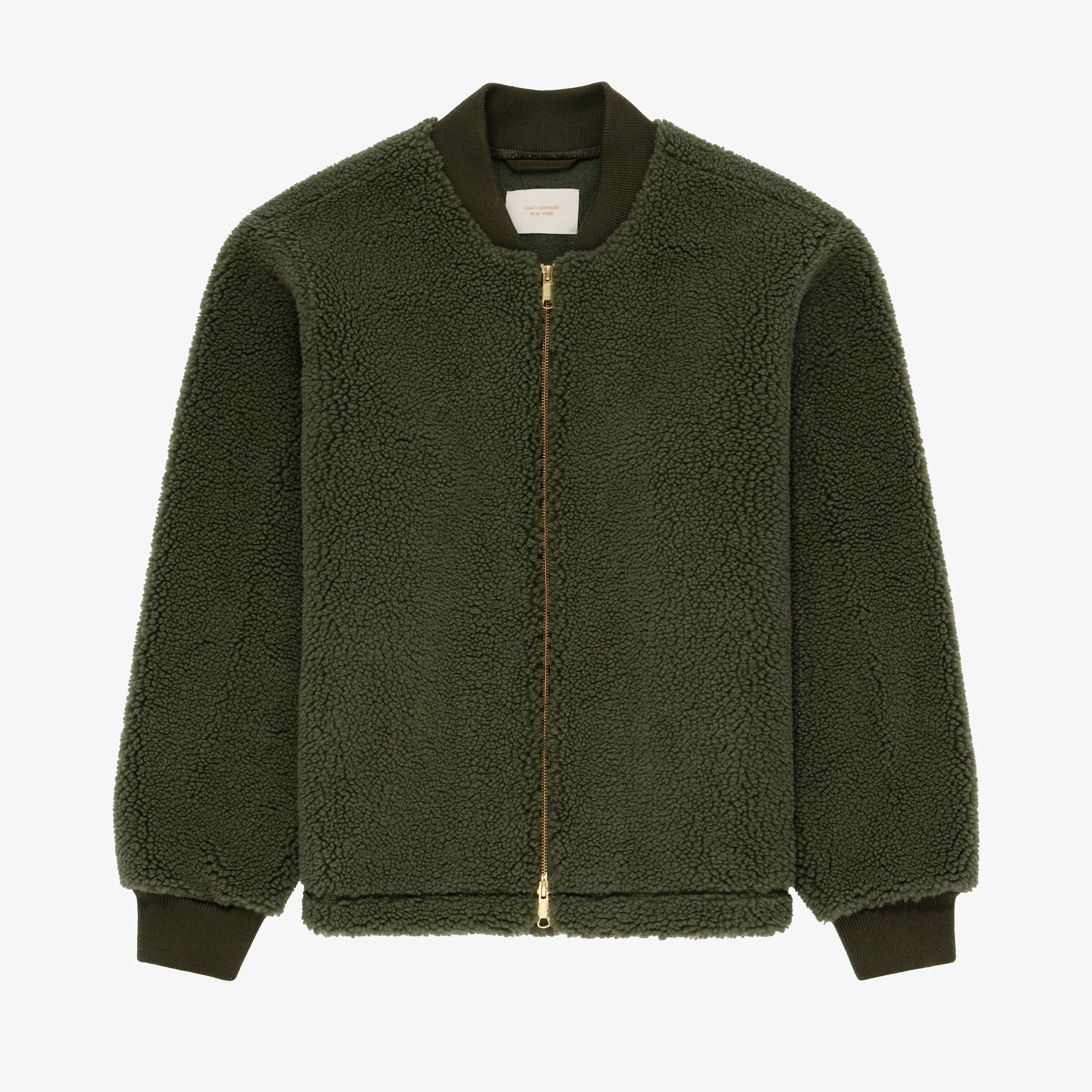 Fleece Bomber Jacket sold by Aime Leon Dore