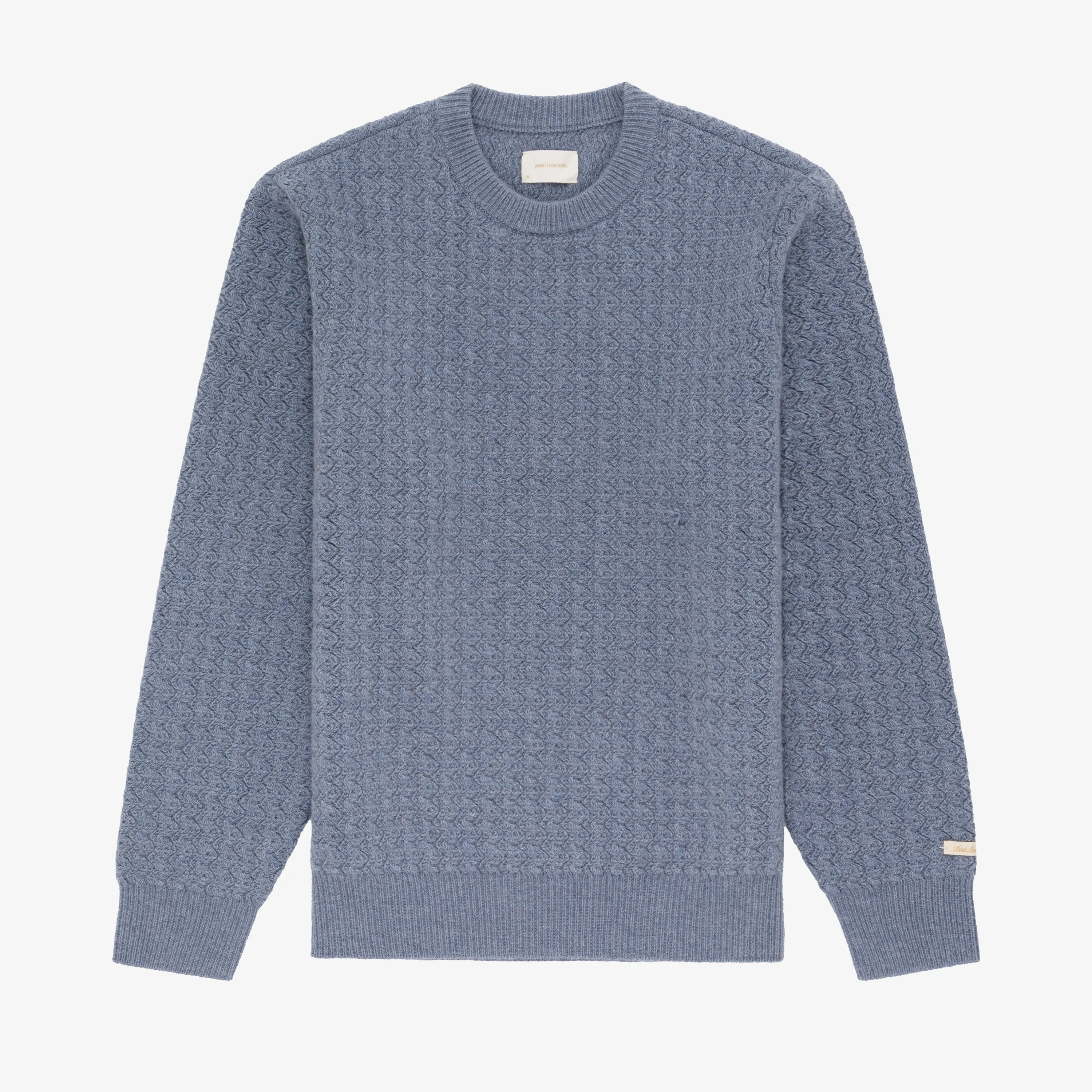 Wavy Cashmere Crewneck Sweater sold by Aime Leon Dore