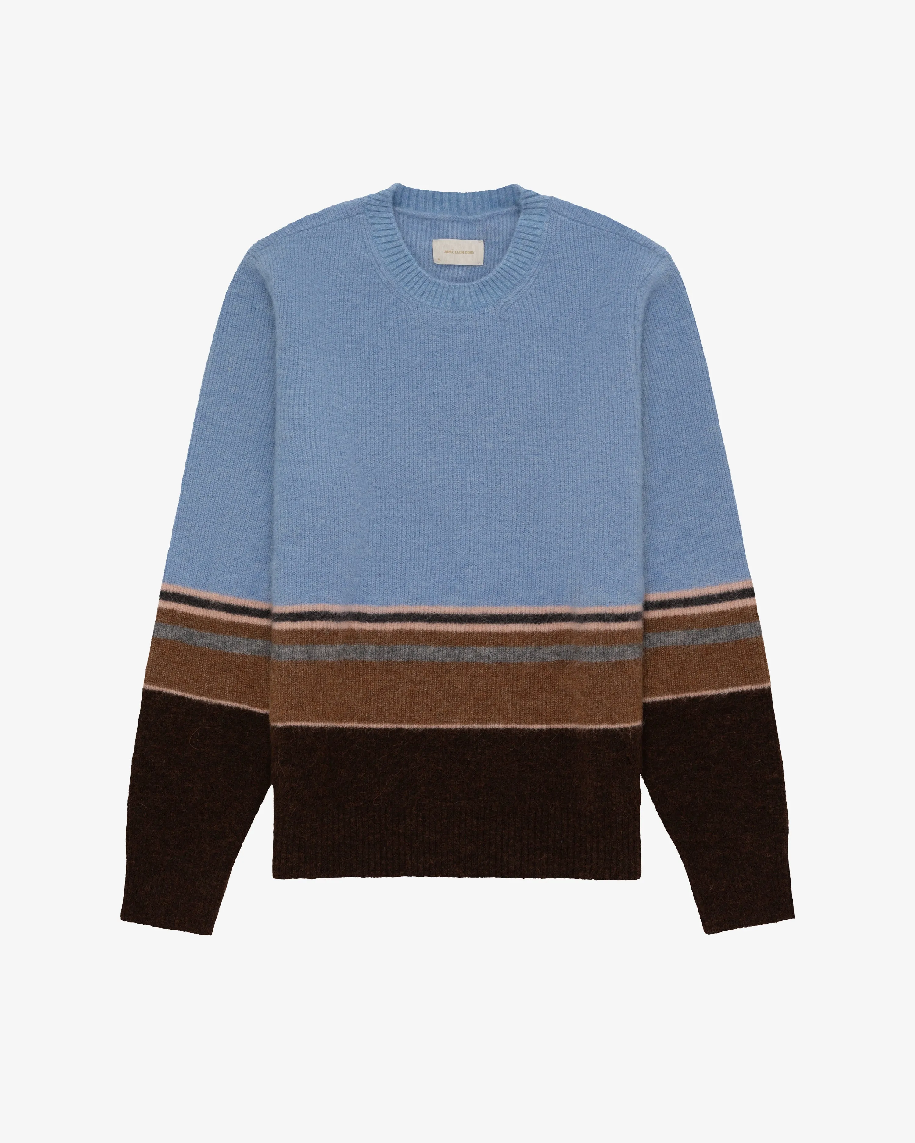 Striped Alpaca Crewneck Sweater sold by Aime Leon Dore product image thumbnail 2