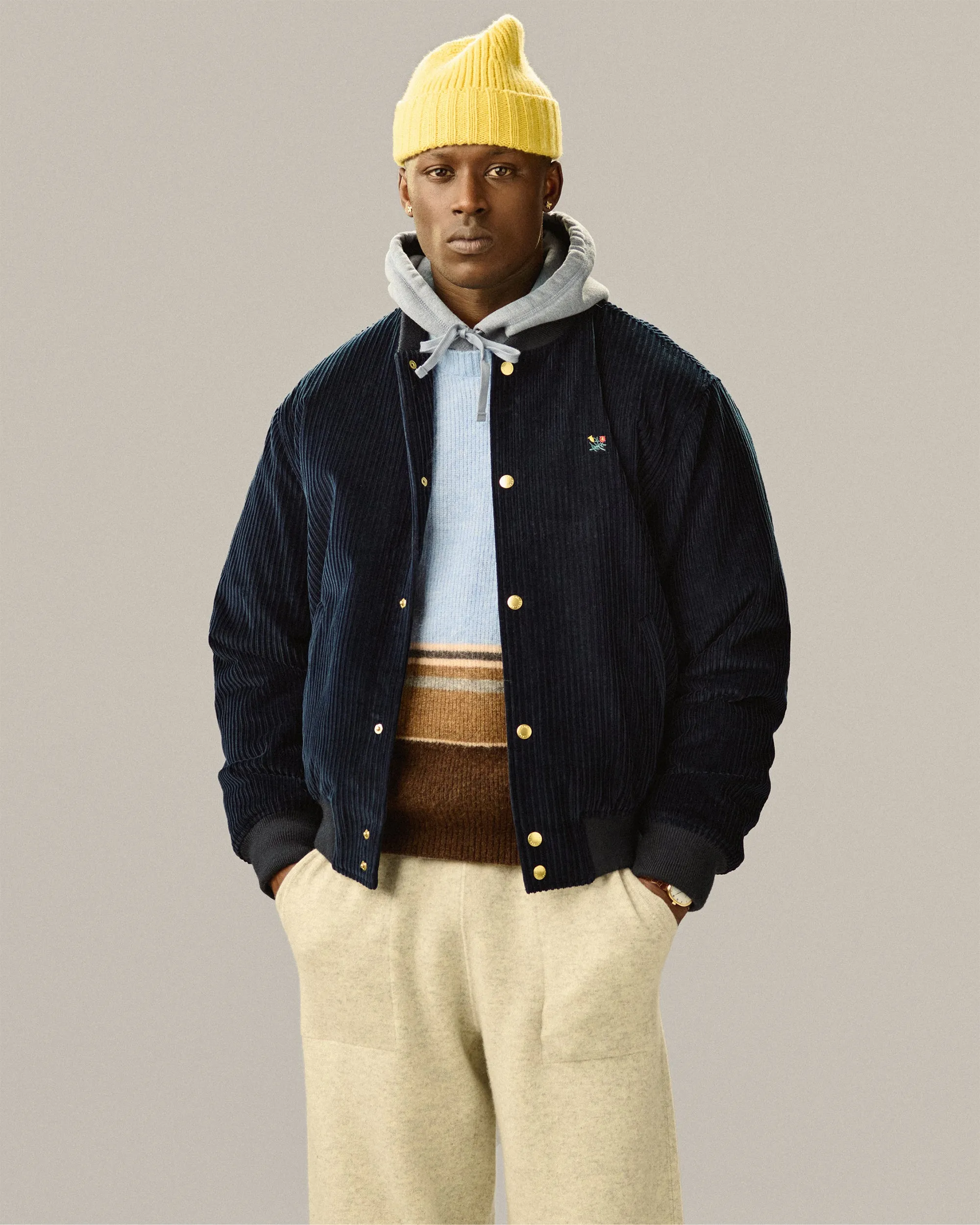 Striped Alpaca Crewneck Sweater sold by Aime Leon Dore product image thumbnail 3