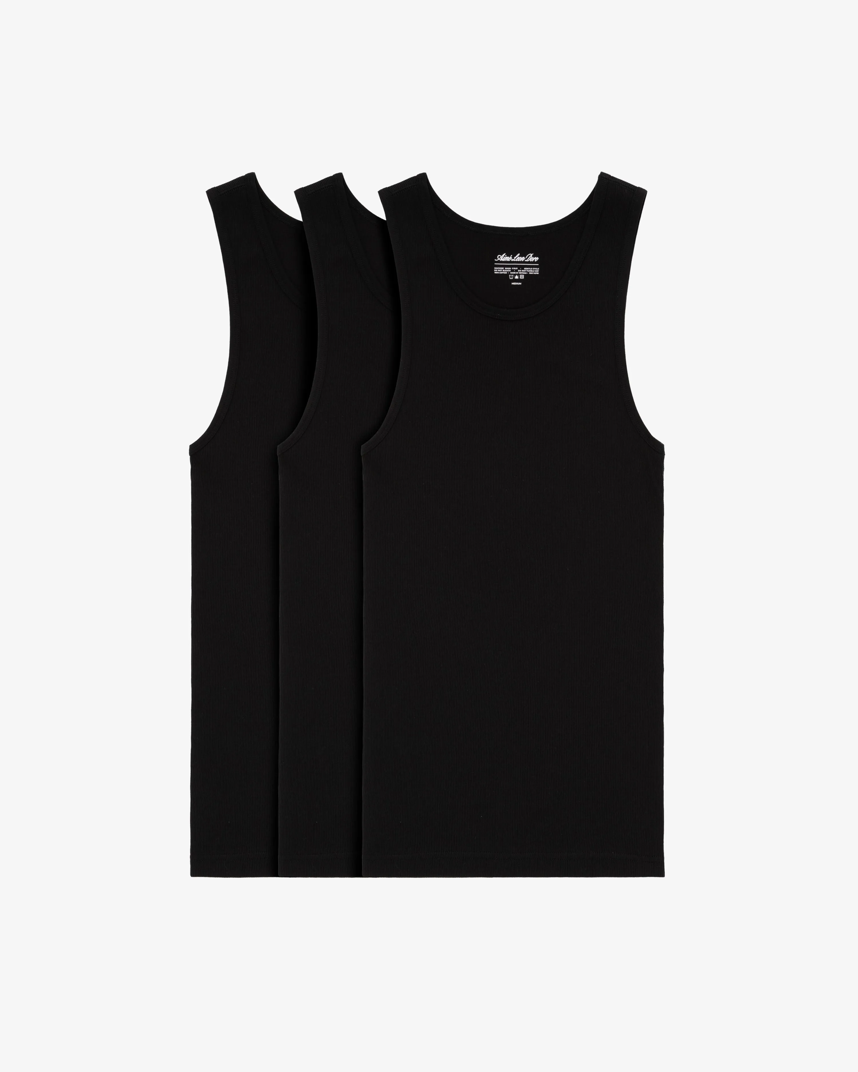 Black Tank Top 3-Pack sold by Aime Leon Dore product image thumbnail 2