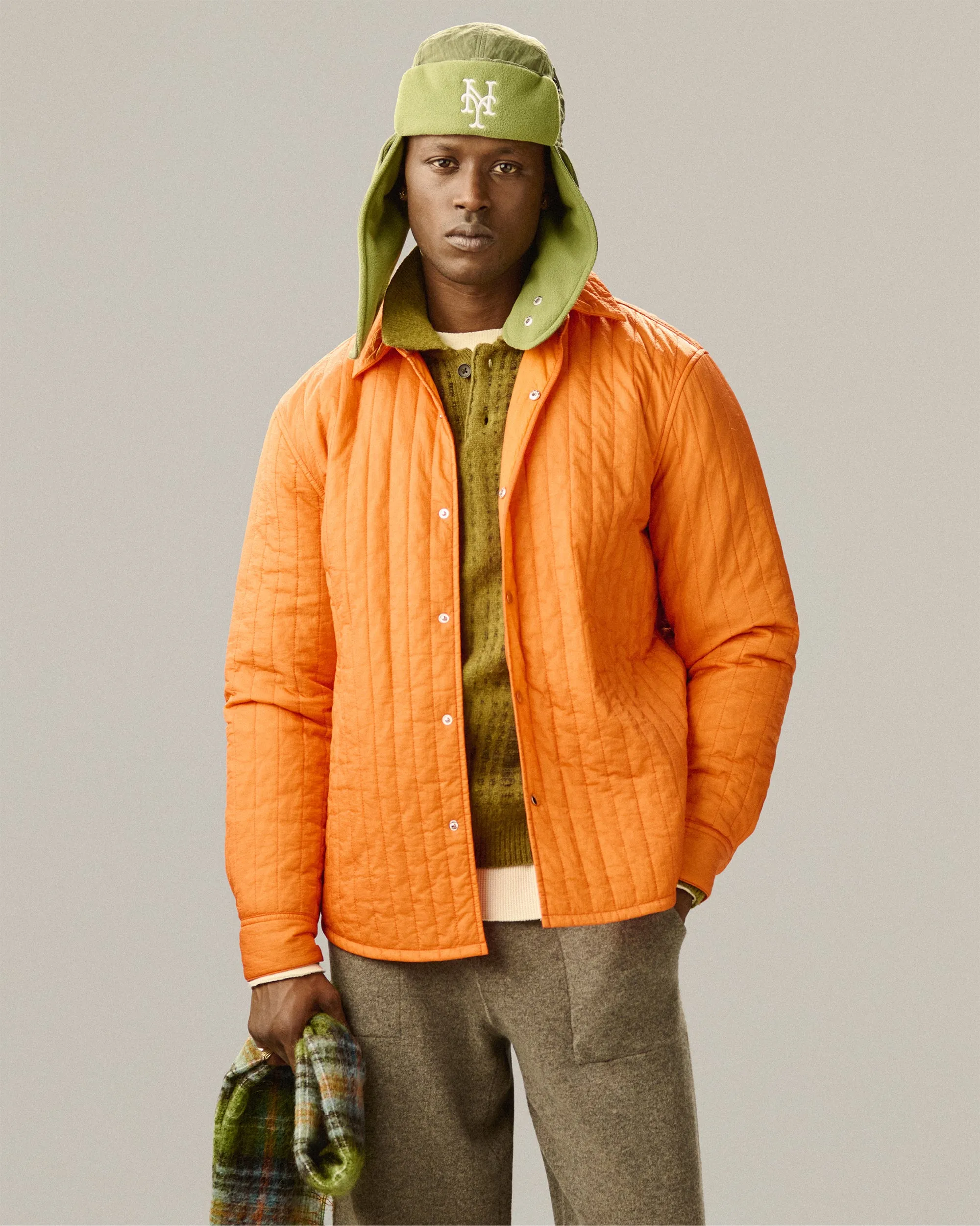 Plaid Wool Scarf sold by Aime Leon Dore product image thumbnail 3