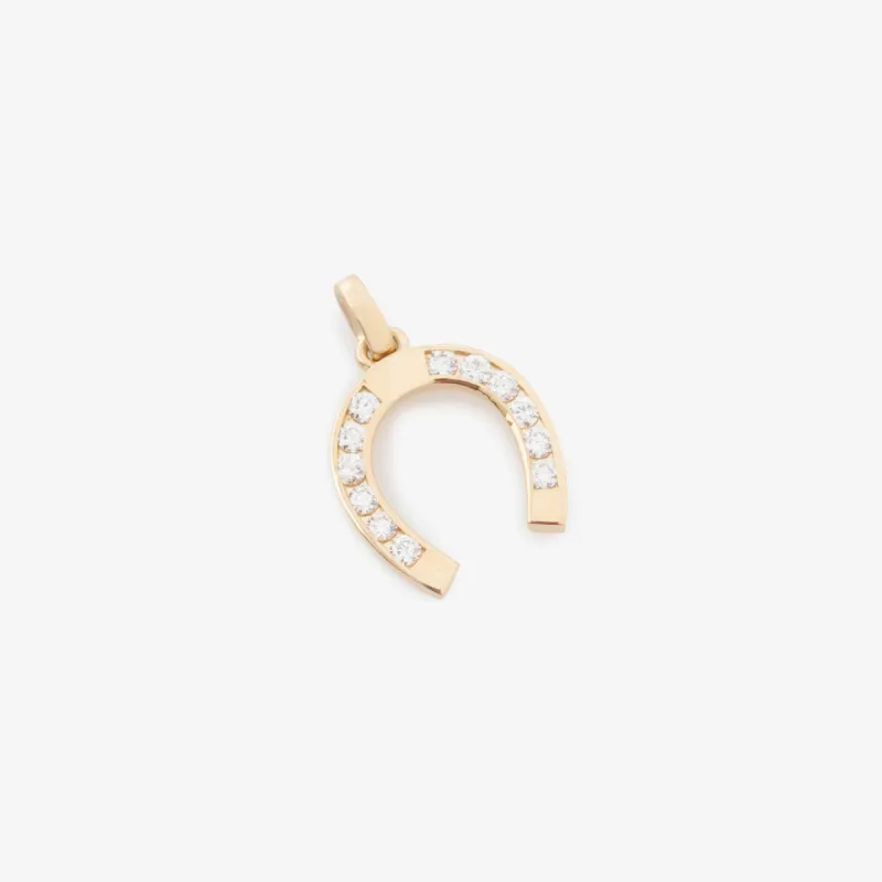 Diamond Horseshoe Pendant sold by Aime Leon Dore