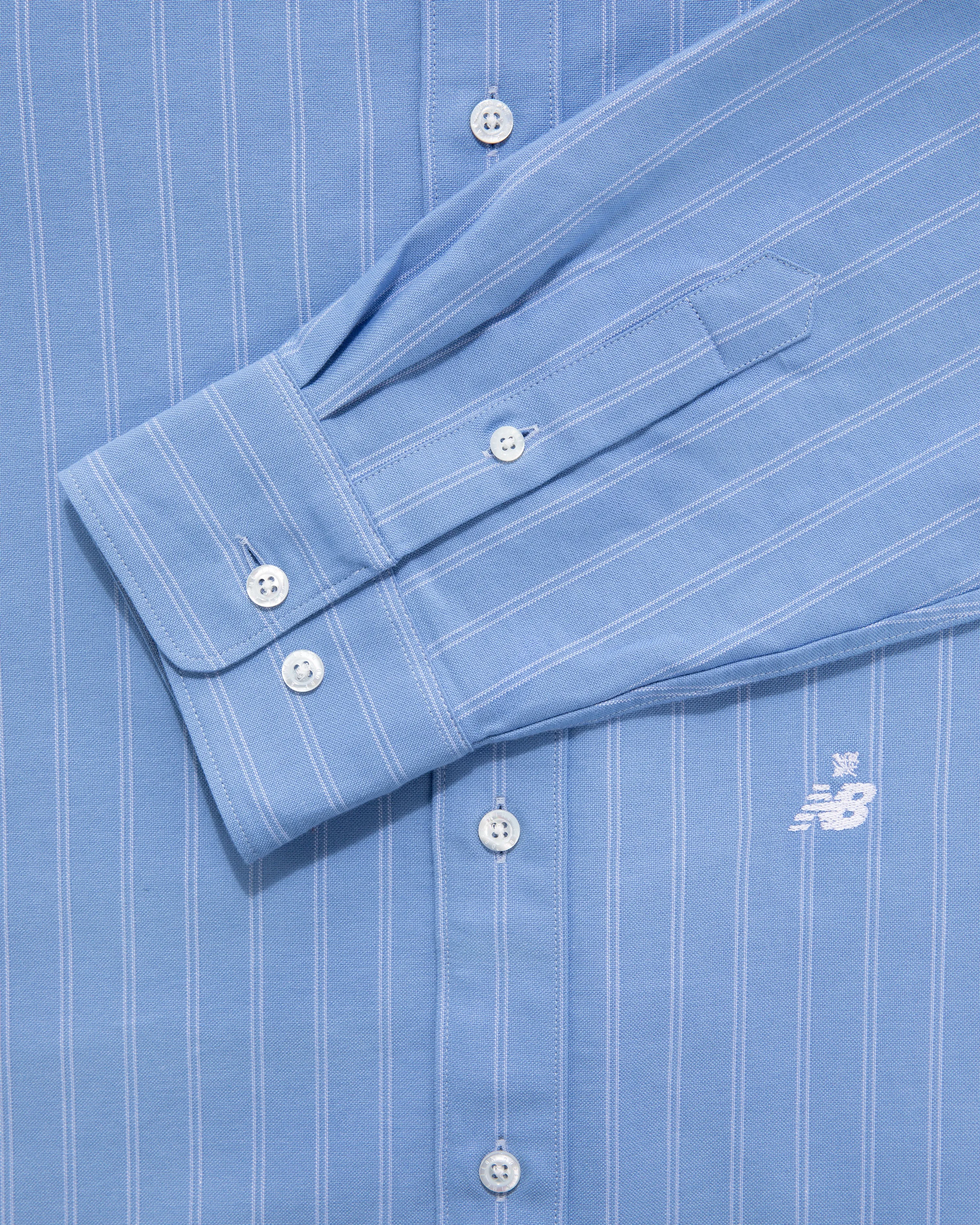 ALD / New Balance 997 Striped Oxford Shirt sold by Aime Leon Dore product image thumbnail 4