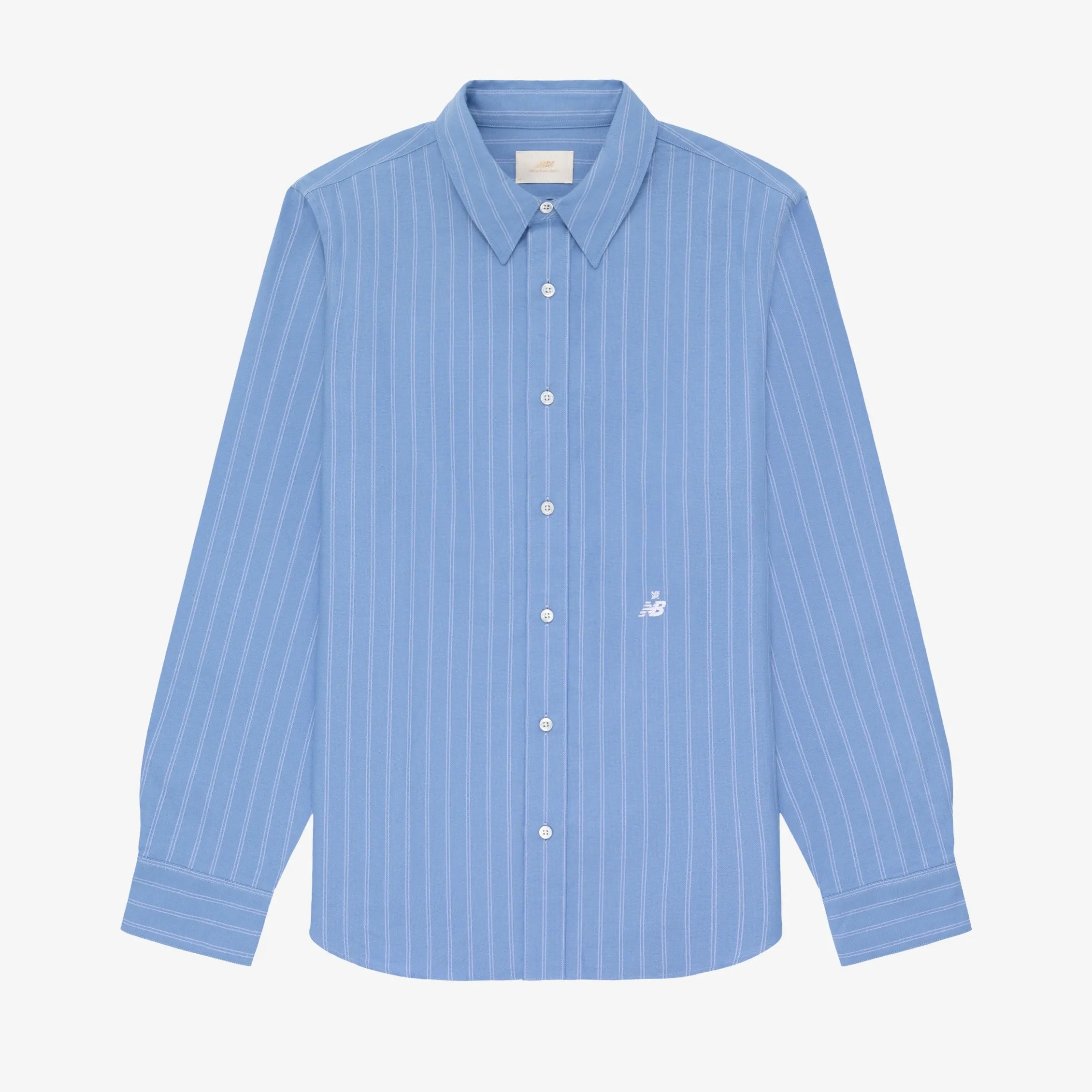 ALD / New Balance 997 Striped Oxford Shirt sold by Aime Leon Dore
