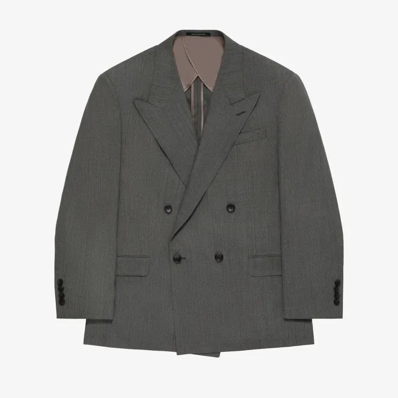 Double-Breasted Tropical Wool Suit Jacket made by Aime Leon Dore