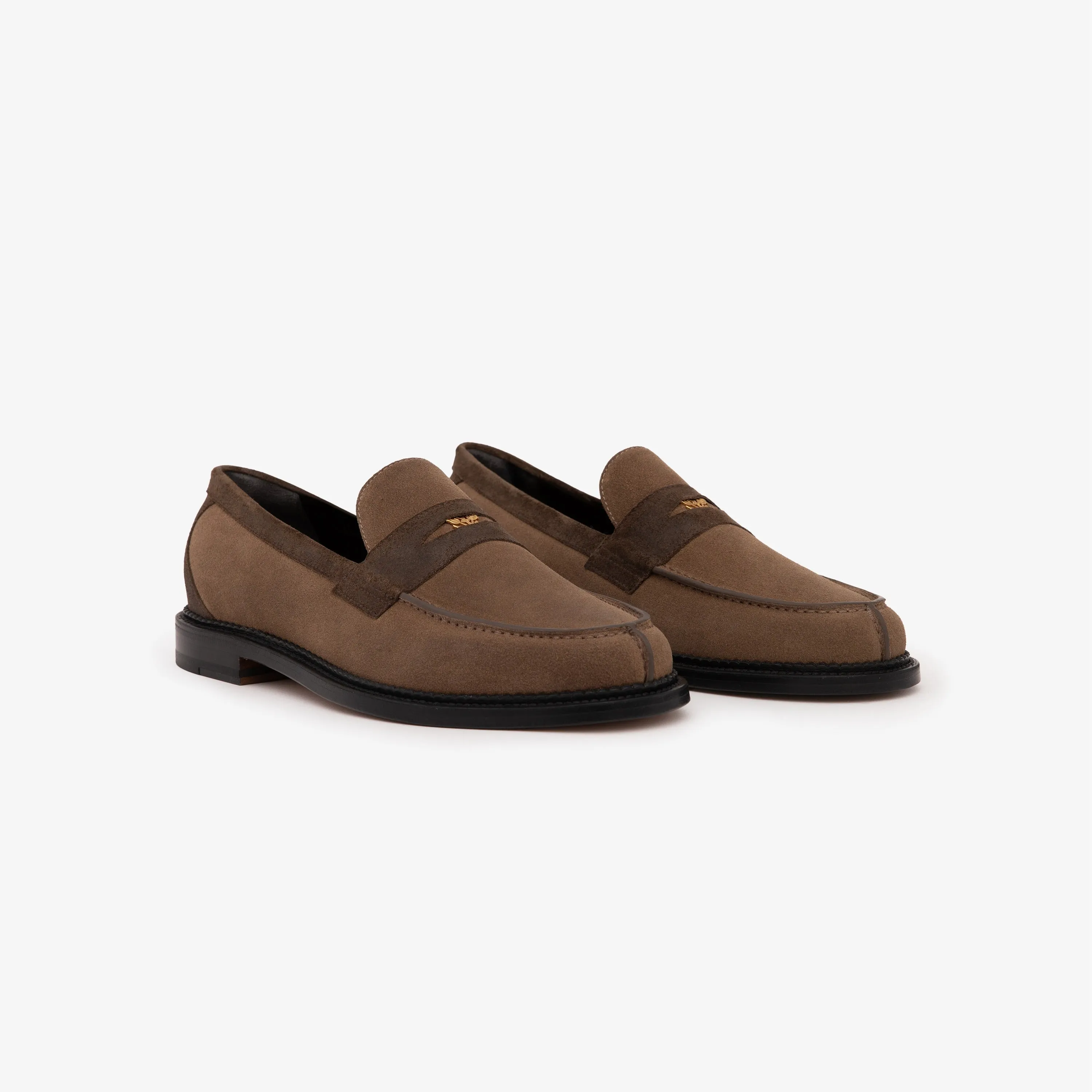 Suede Queens Crest Loafer sold by Aime Leon Dore
