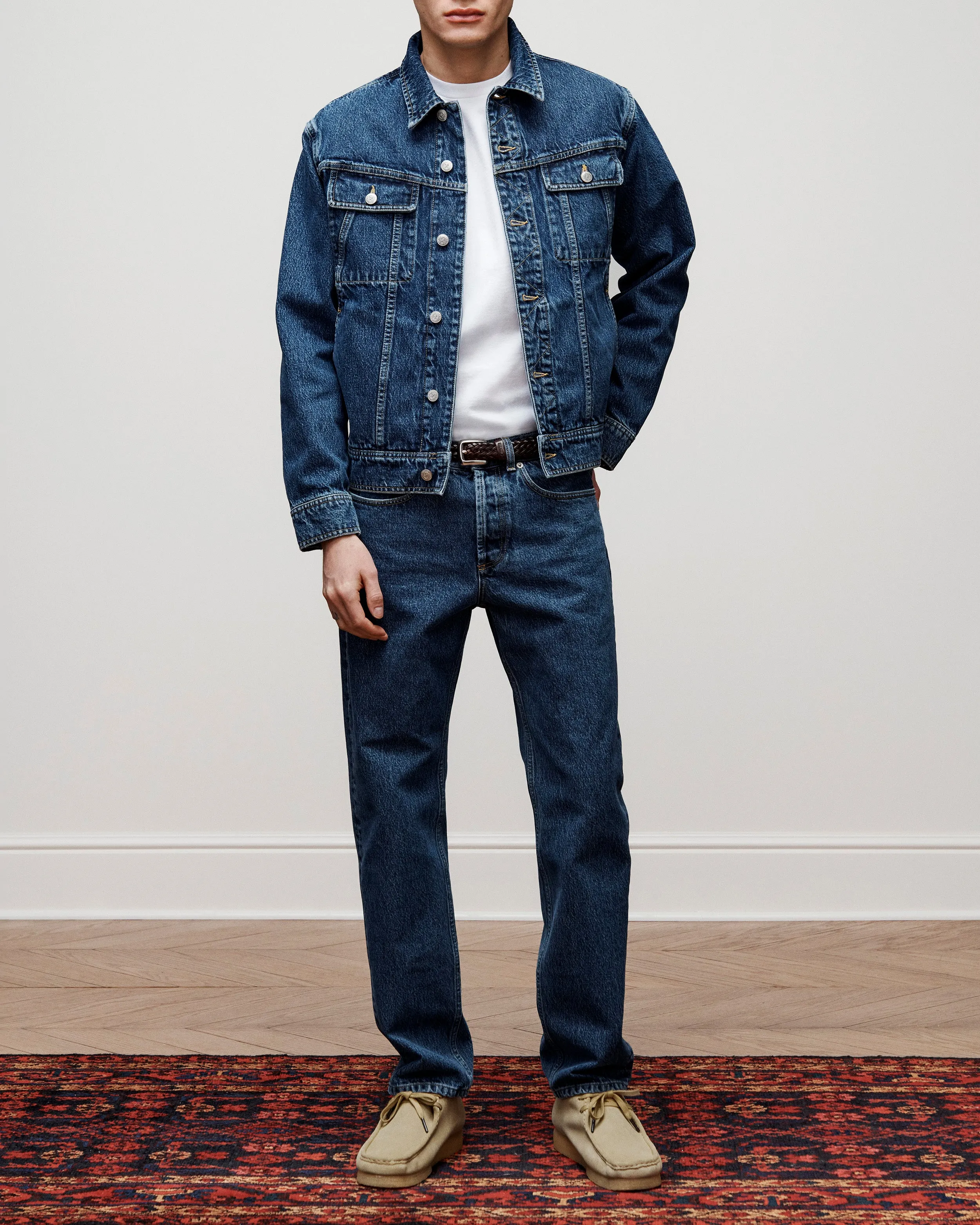 Denim Trucker Jacket sold by Aime Leon Dore product image thumbnail 3