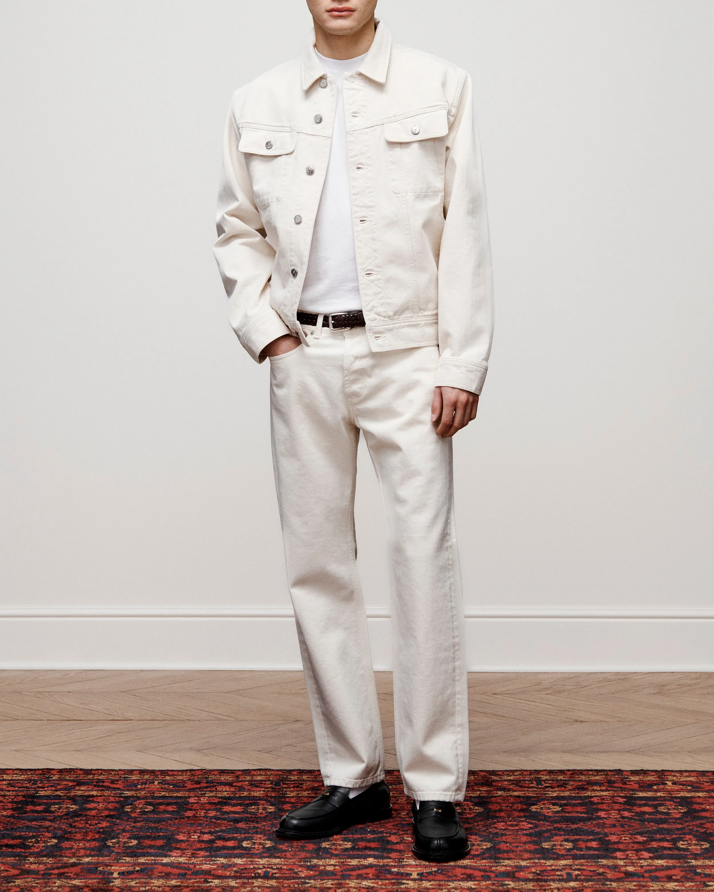 Denim Trucker Jacket sold by Aime Leon Dore product image thumbnail 3