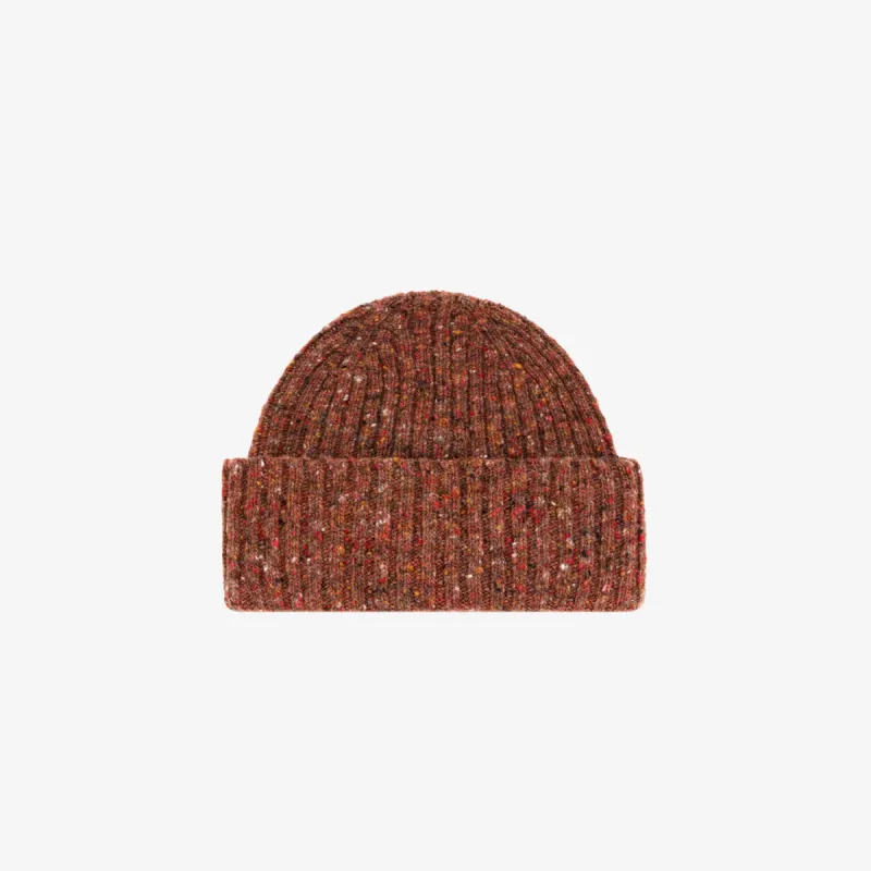 ALD / Drake's Donegal Ribbed Knit Beanie sold by Aime Leon Dore