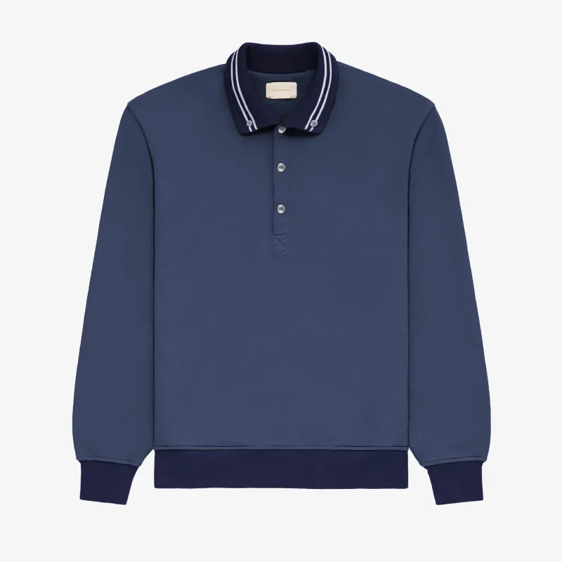 Jacquard Collar Snap Pullover made by Aime Leon Dore