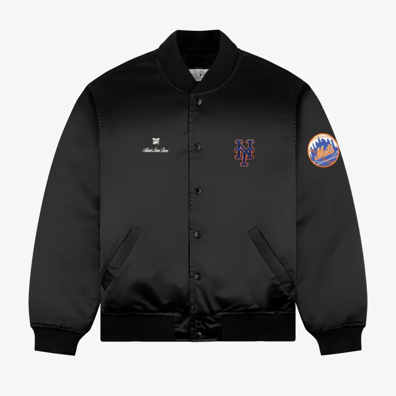 ALD / New York Mets Satin Varsity Jacket sold by Aime Leon Dore