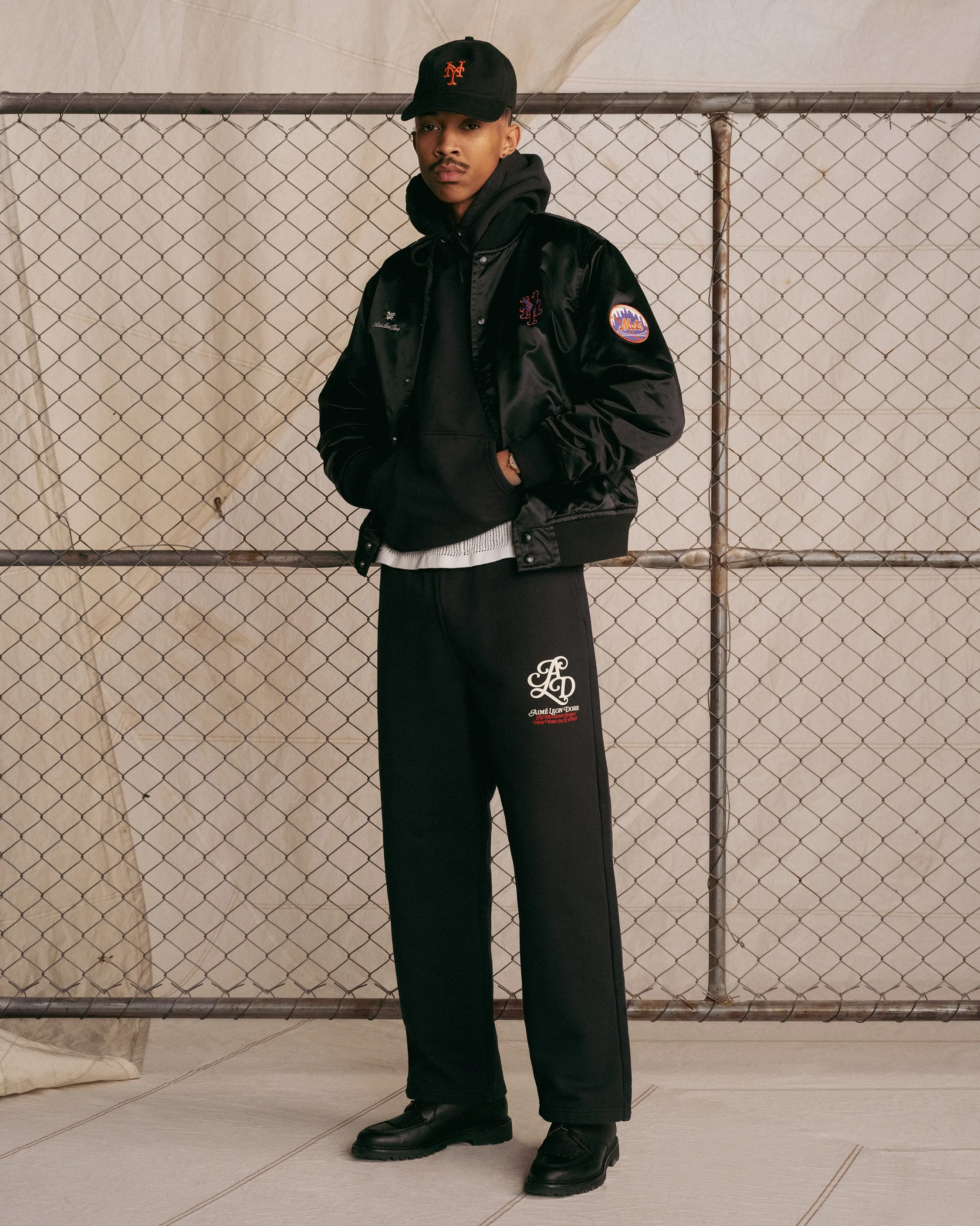 ALD / New York Mets Satin Varsity Jacket sold by Aime Leon Dore product image thumbnail 4