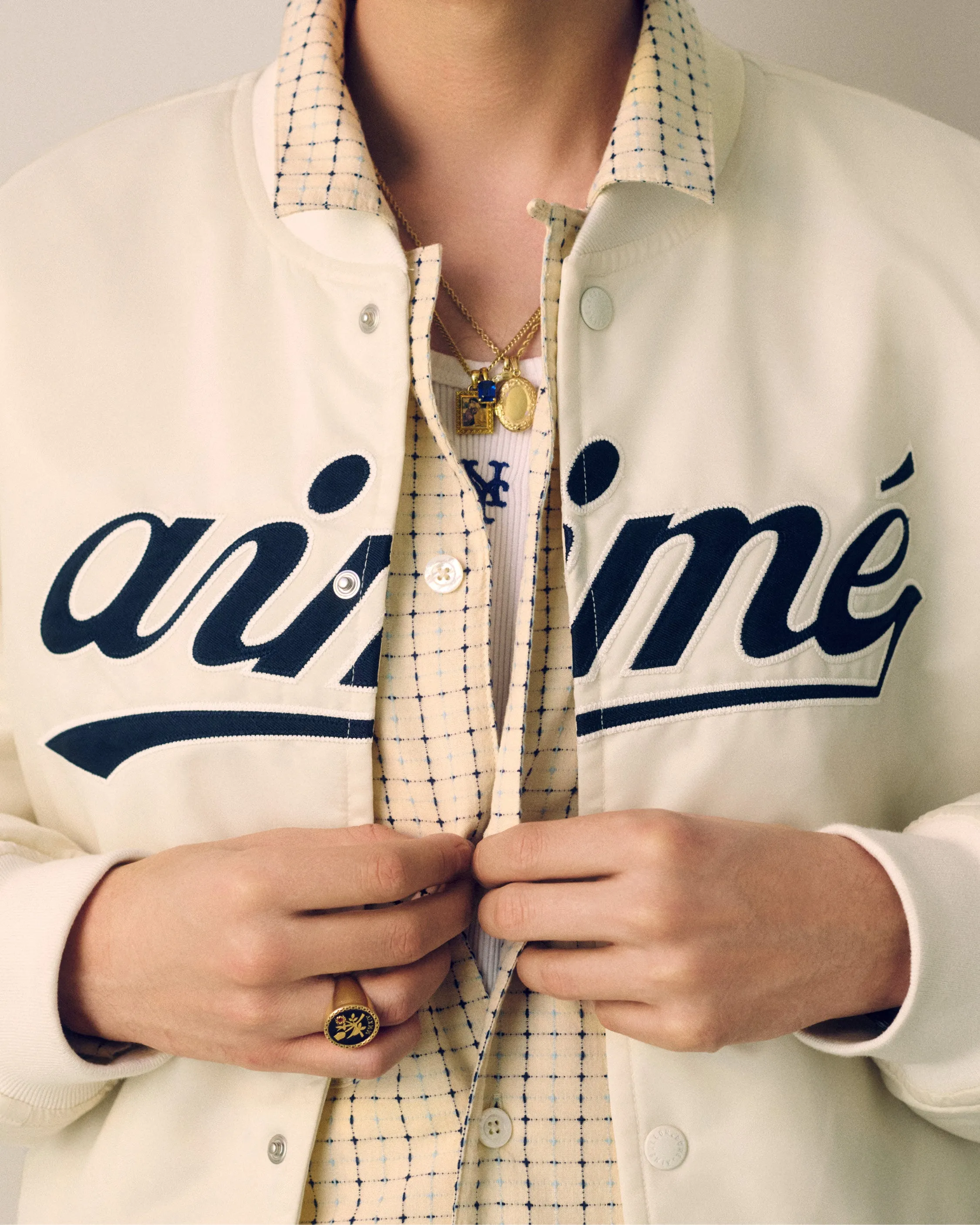 Satin Varsity Jacket sold by Aime Leon Dore product image thumbnail 4