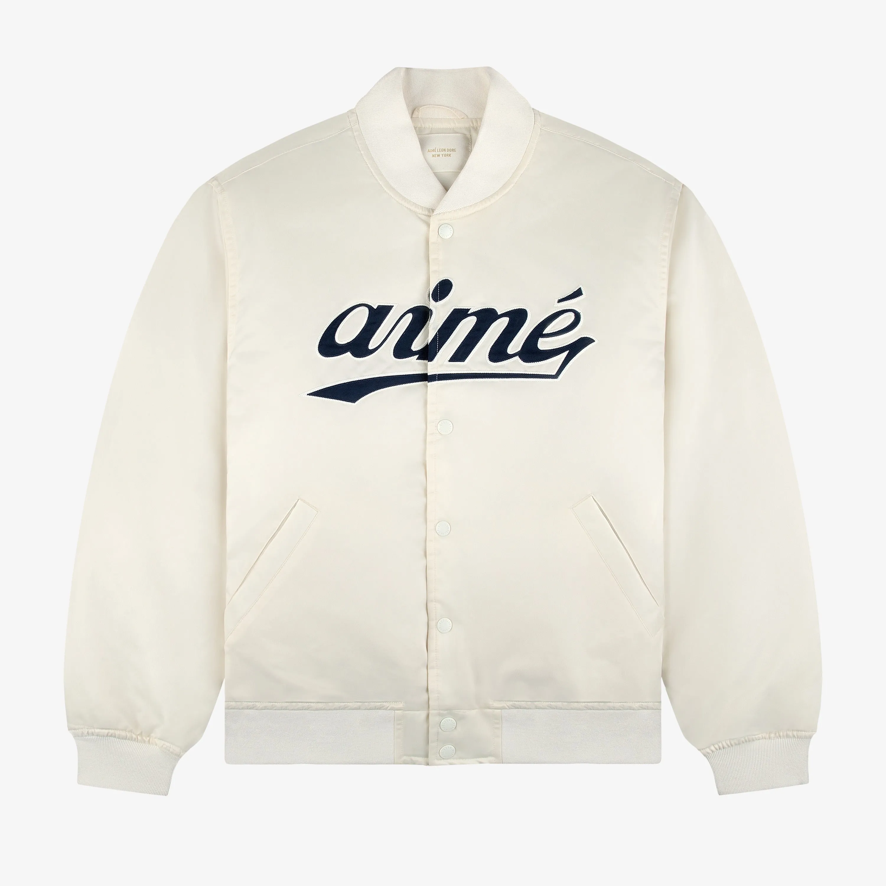Satin Varsity Jacket sold by Aime Leon Dore
