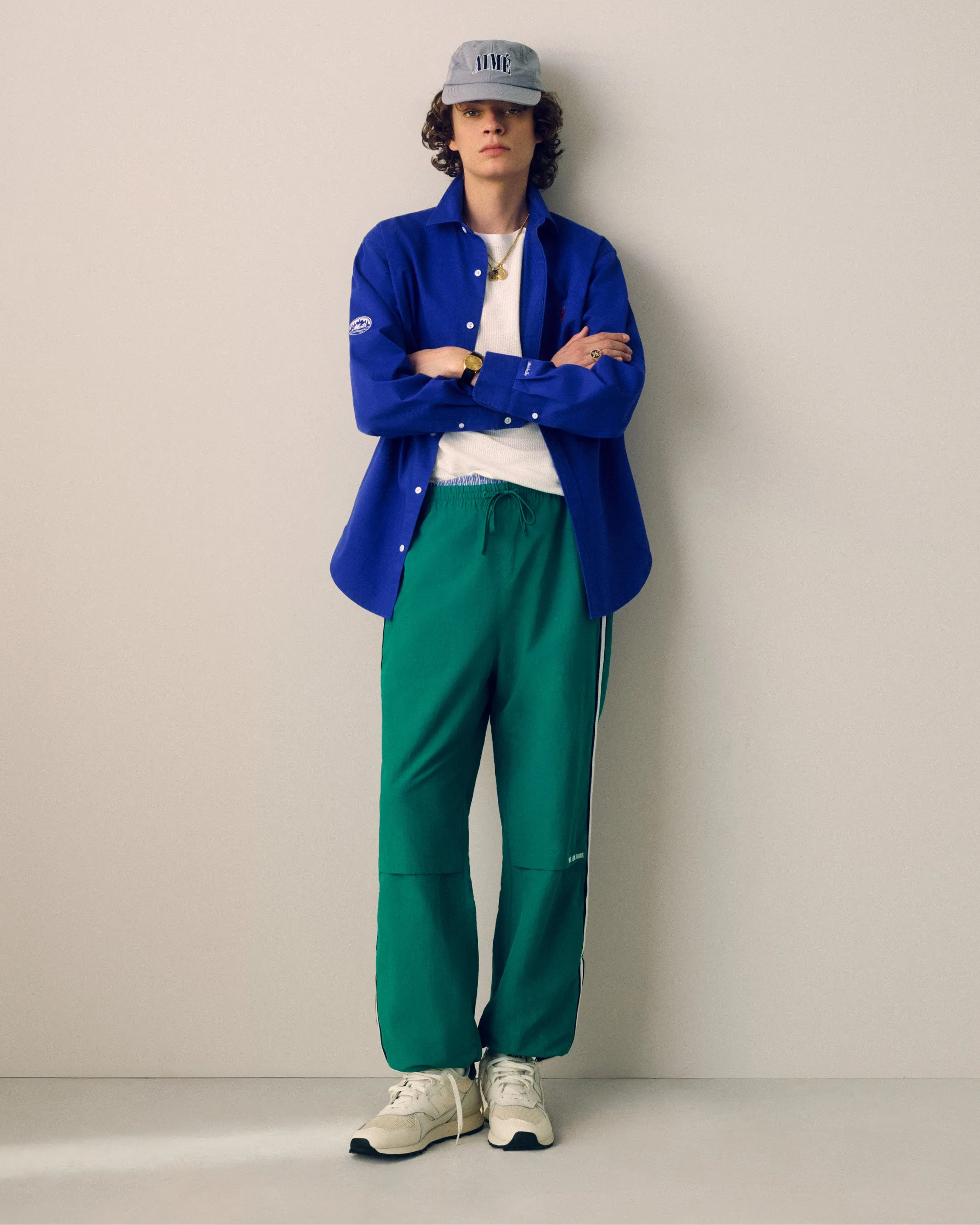 Mesh Stripe Nylon Track Pant sold by Aime Leon Dore product image thumbnail 3