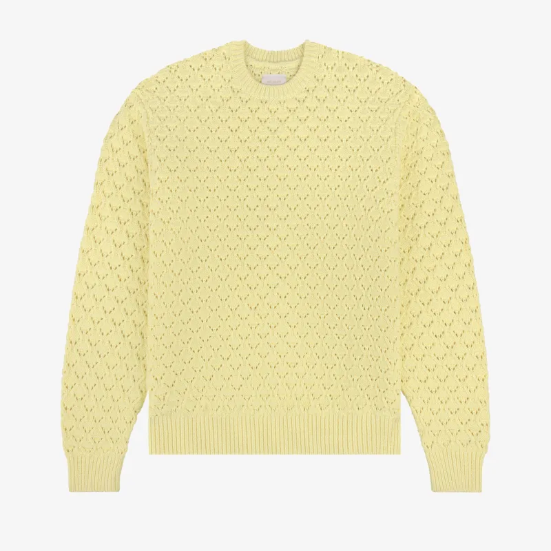 Eyelet Knit Crewneck Sweater sold by Aime Leon Dore