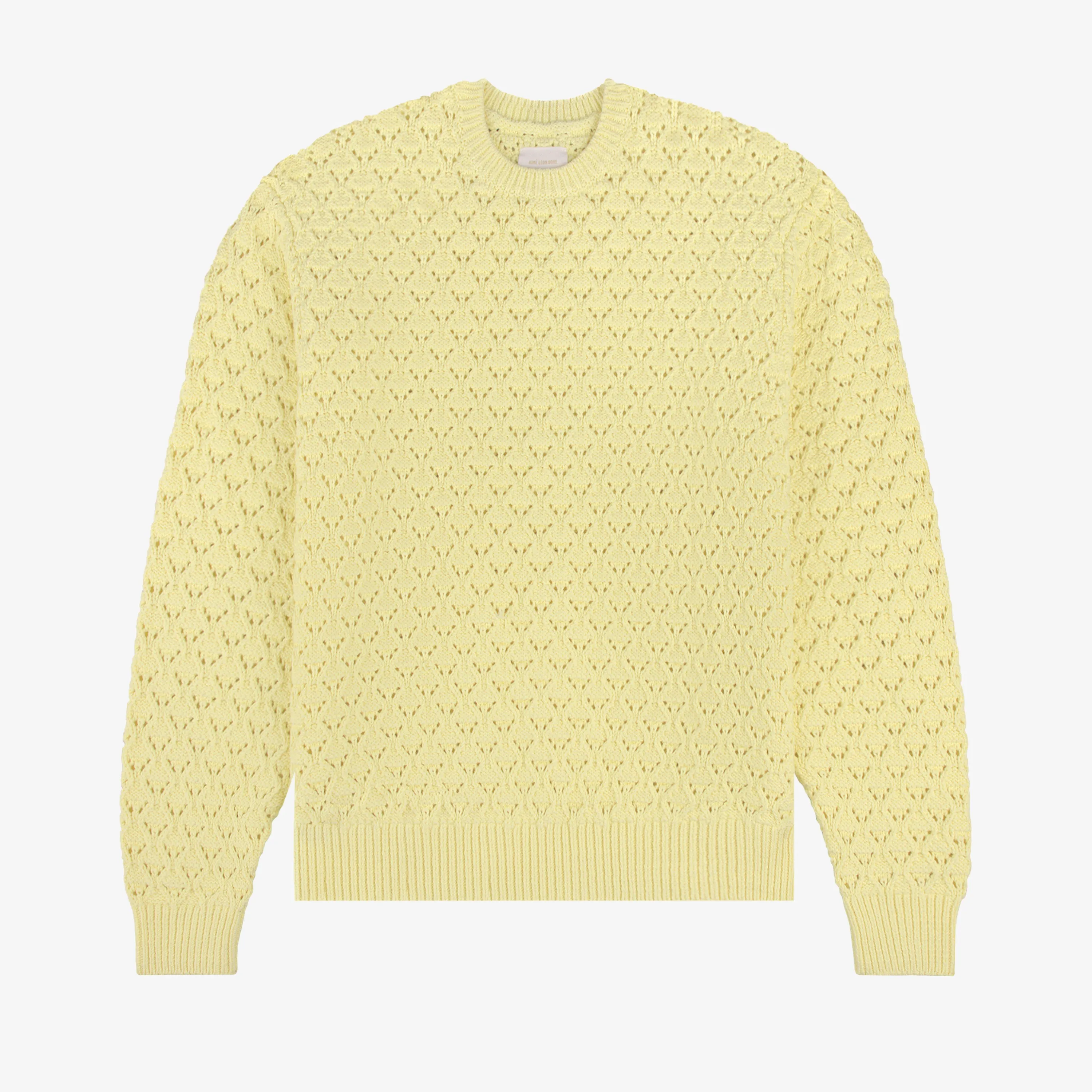 Eyelet Knit Crewneck Sweater sold by Aime Leon Dore