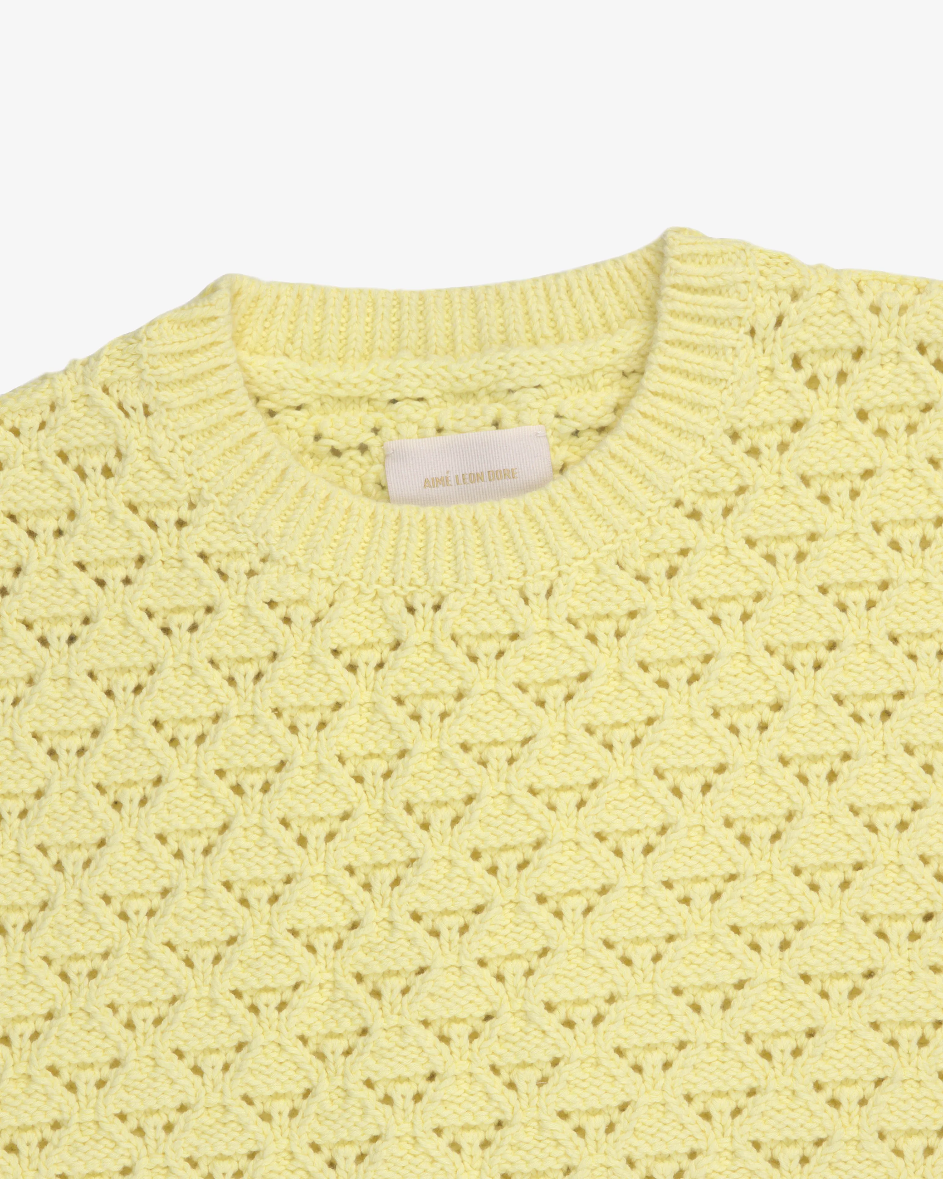 Eyelet Knit Crewneck Sweater sold by Aime Leon Dore product image thumbnail 3