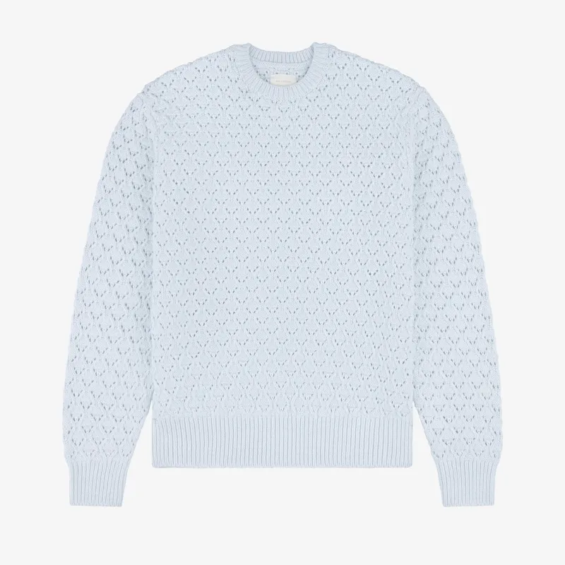 Eyelet Knit Crewneck Sweater sold by Aime Leon Dore