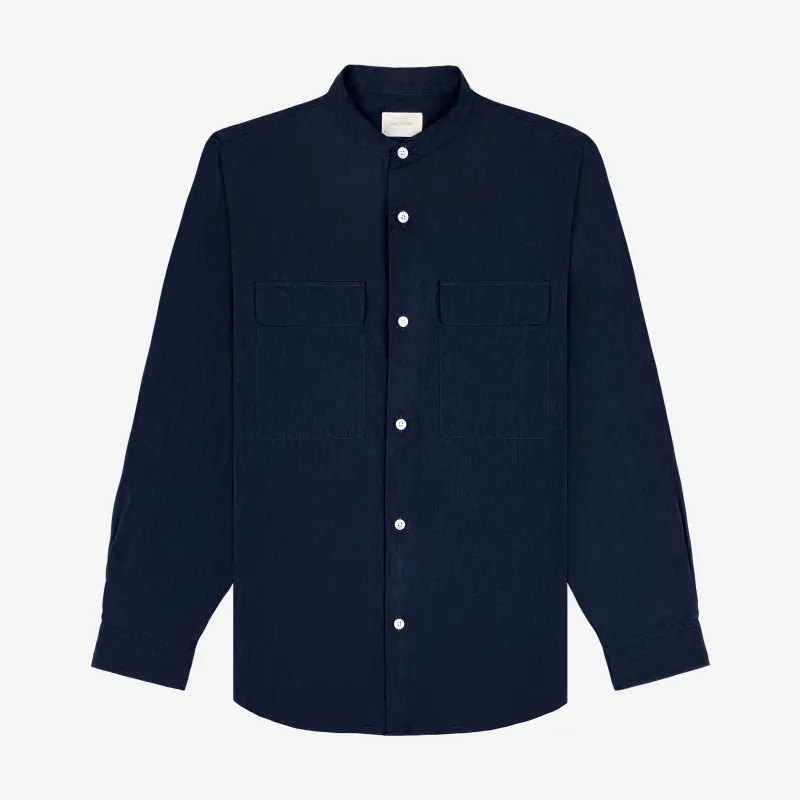 Collarband Safari Shirt made by Aime Leon Dore