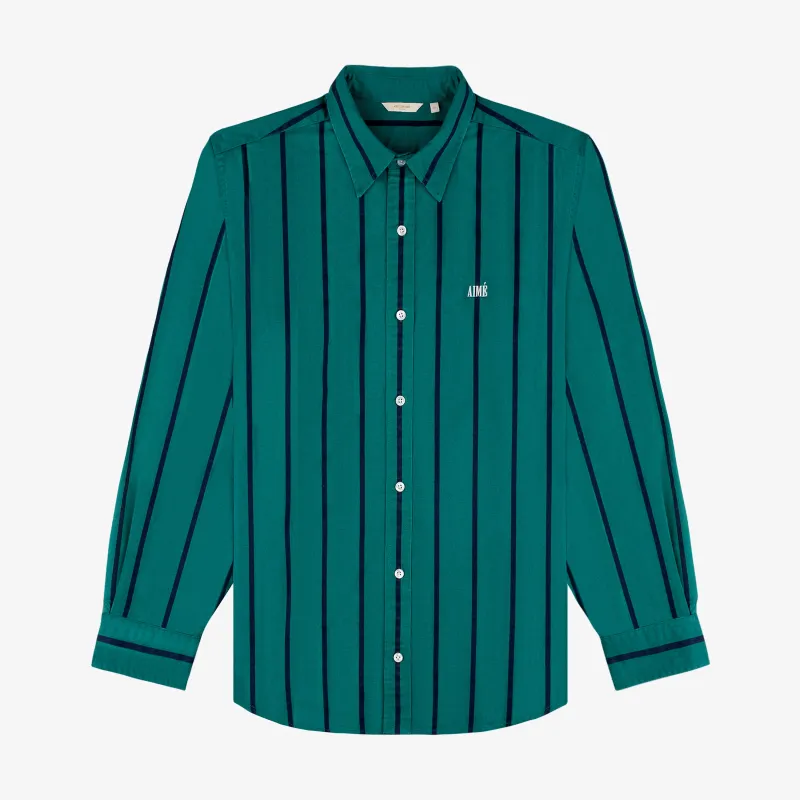 Striped Leon Overshirt sold by Aime Leon Dore