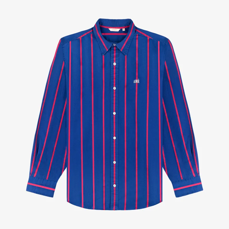 Striped Leon Overshirt sold by Aime Leon Dore