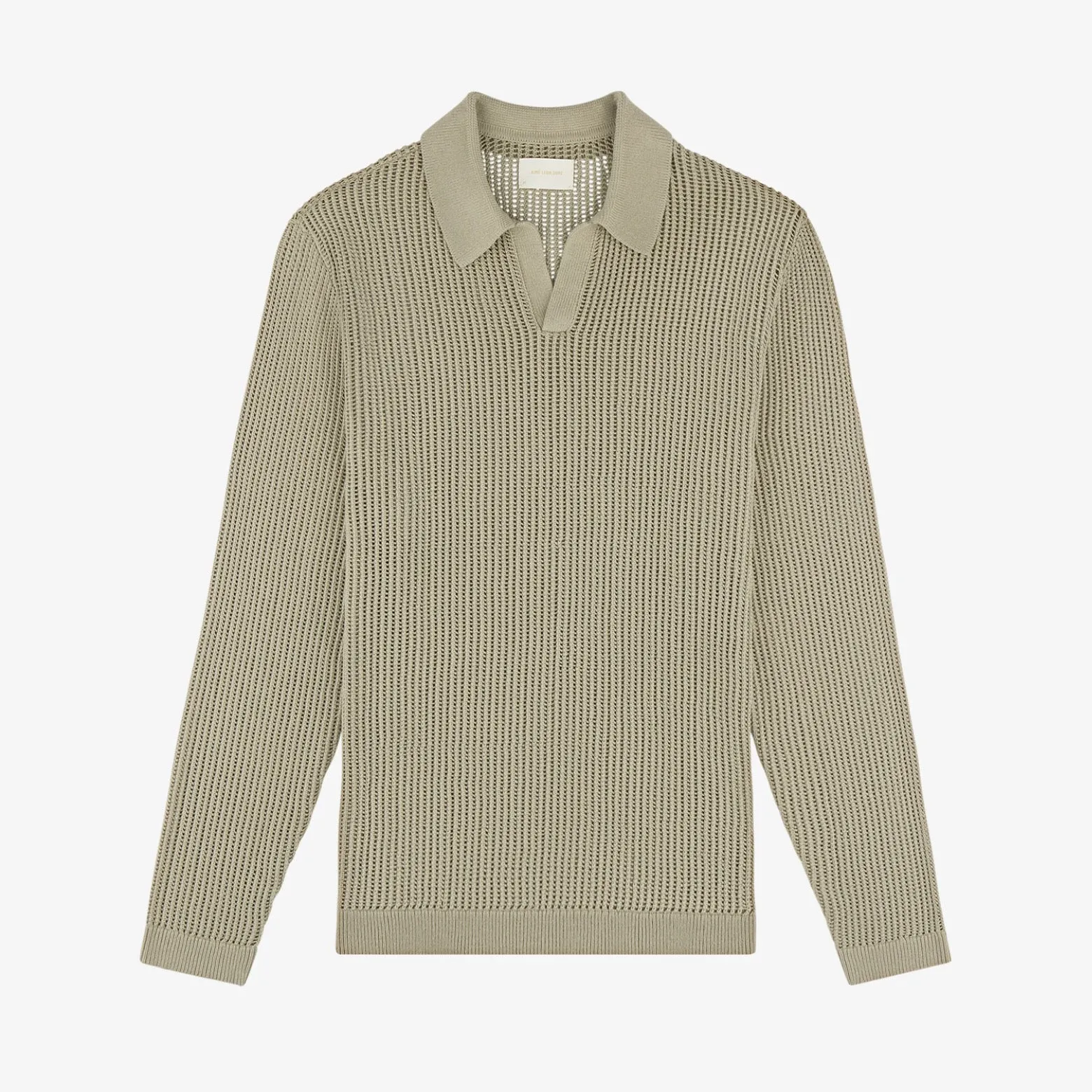 Long-Sleeve Mesh Knit Polo sold by Aime Leon Dore