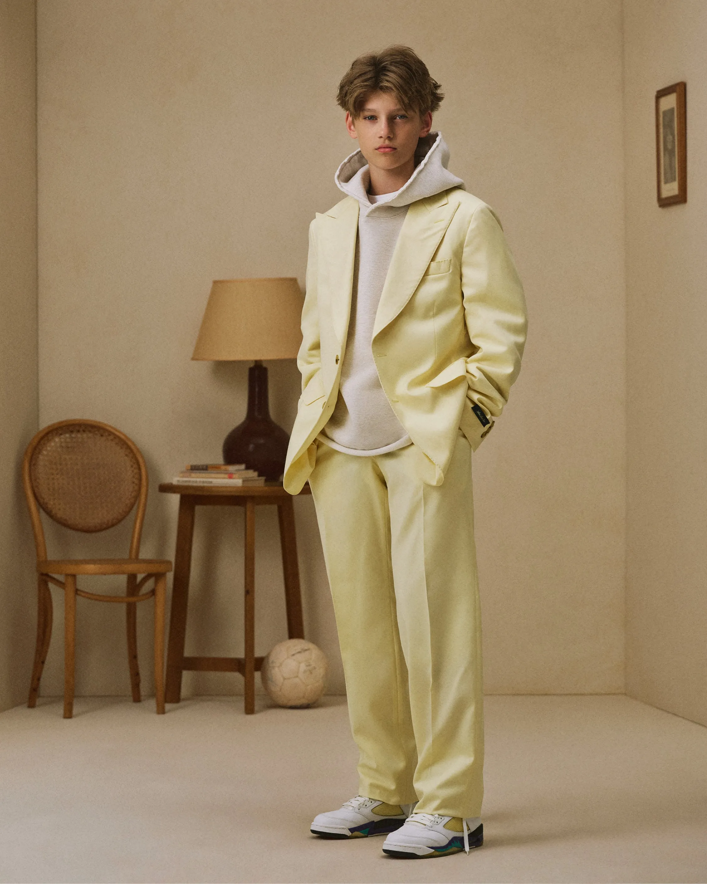 Single-Breasted Peak Lapel Suit Jacket sold by Aime Leon Dore product image thumbnail 3