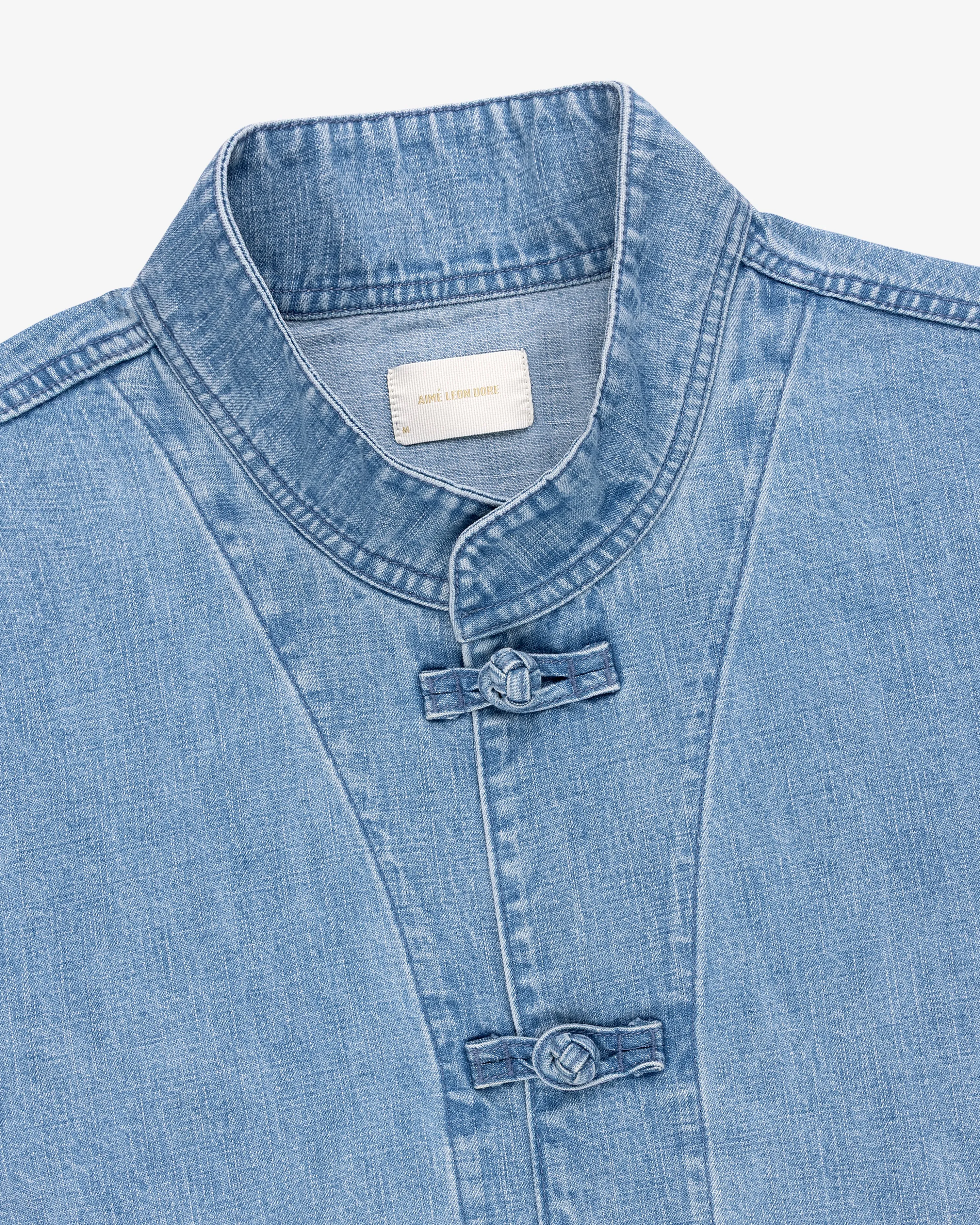 Denim Collarband Jacket sold by Aime Leon Dore product image thumbnail 4