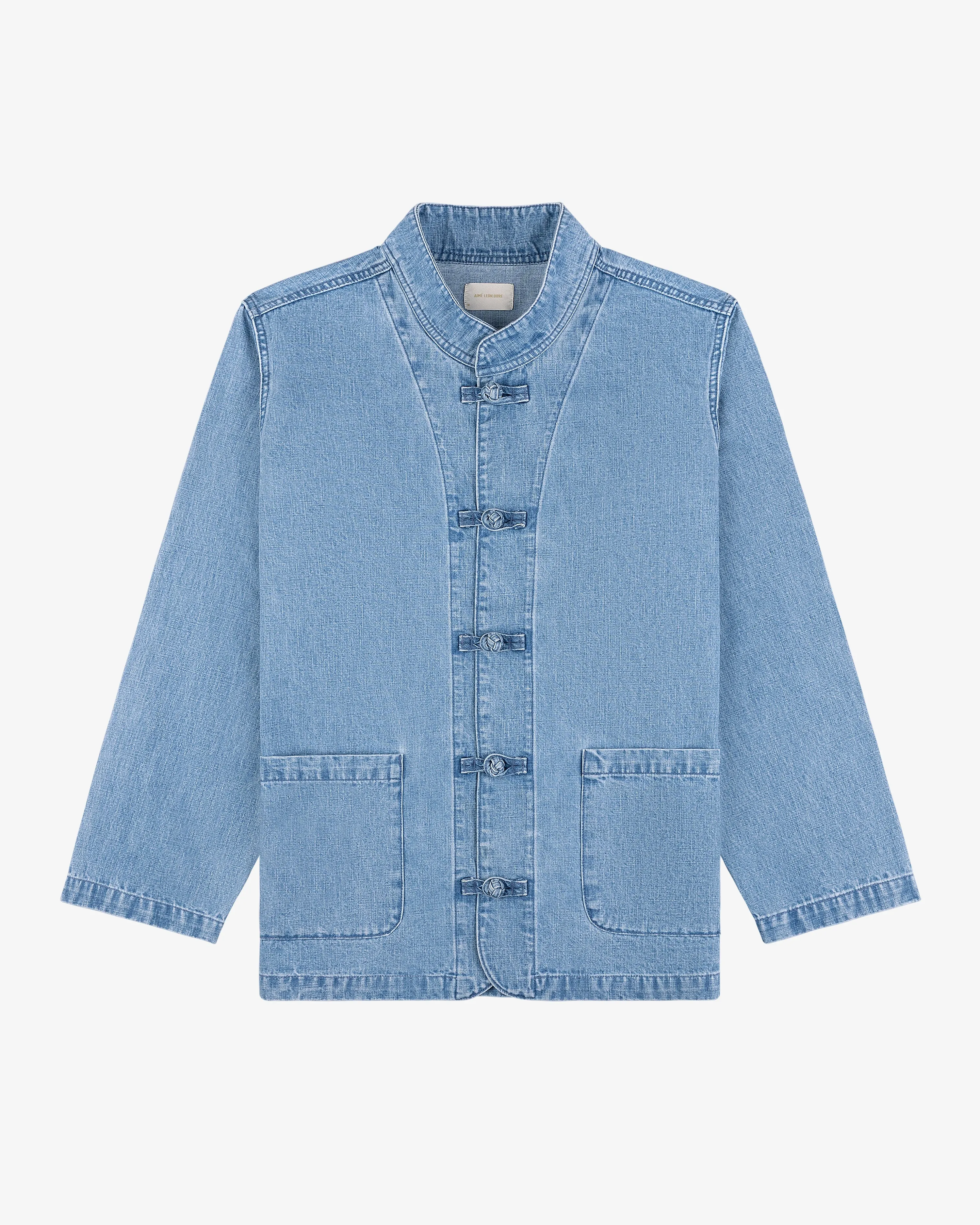 Denim Collarband Jacket sold by Aime Leon Dore product image thumbnail 2